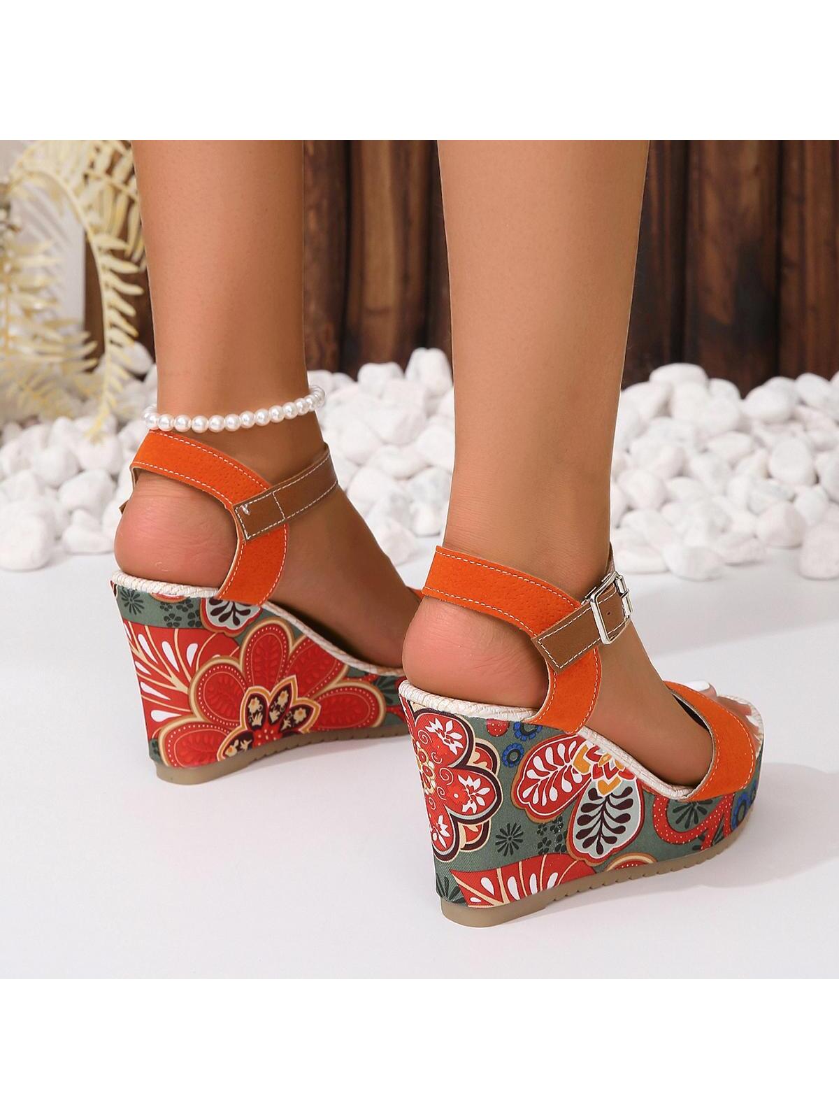 In Orange Women Platforms & Wedge Sandals