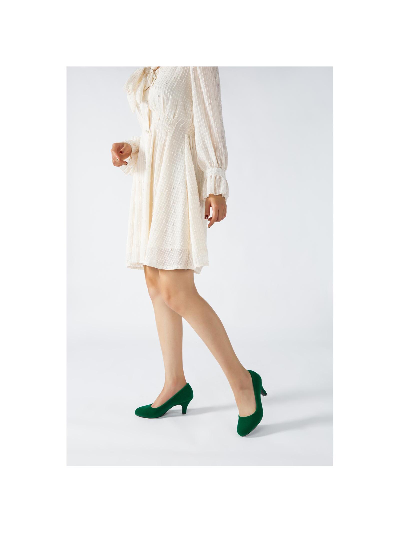 In Green Women Pumps