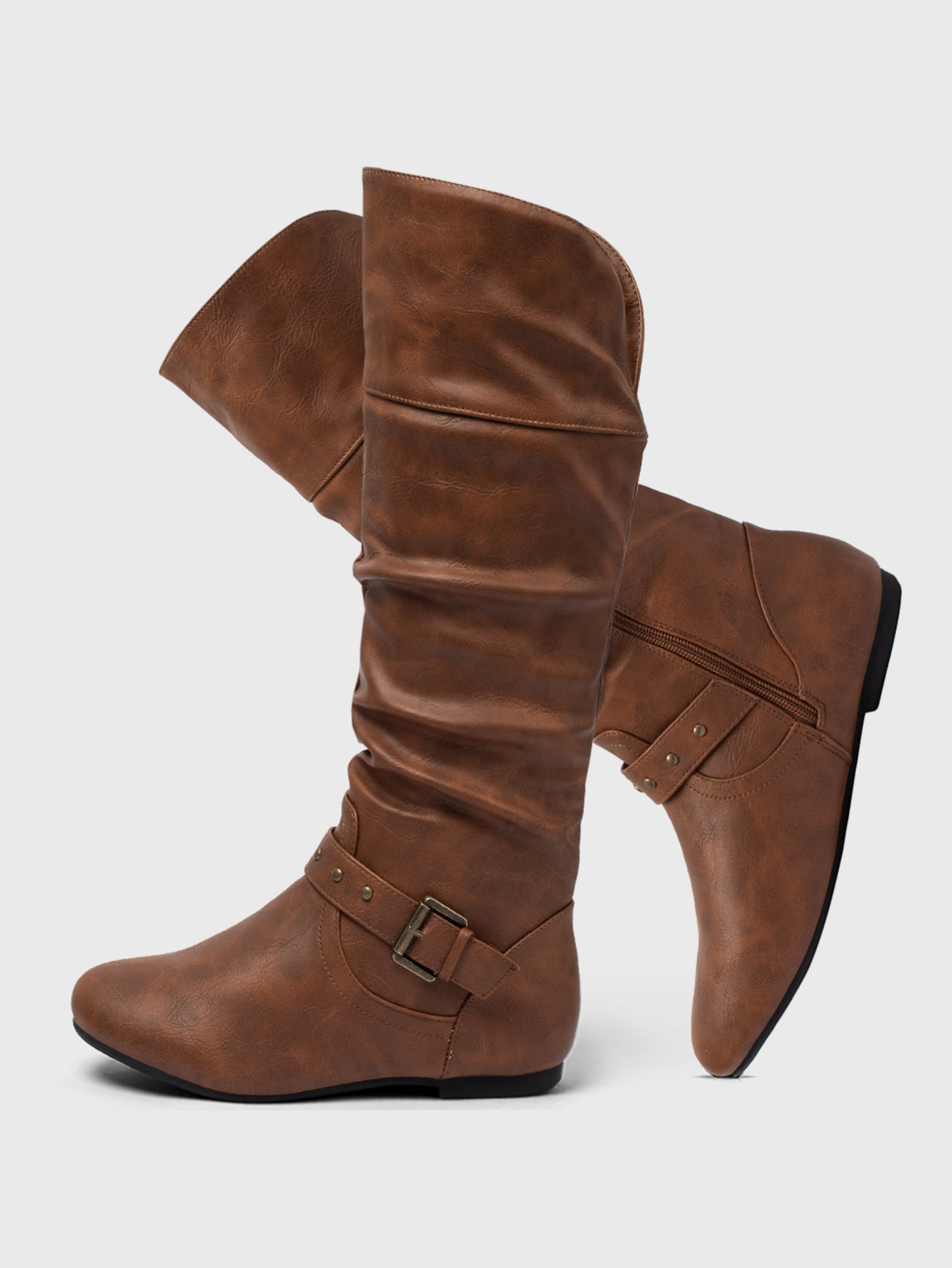 In Brown Women Mid-Calf Boots