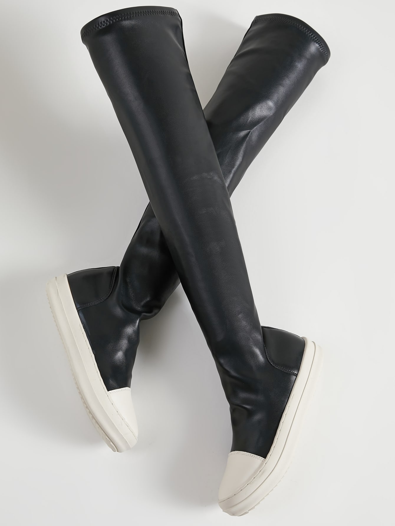 In Black Women Over-the-Knee Boots