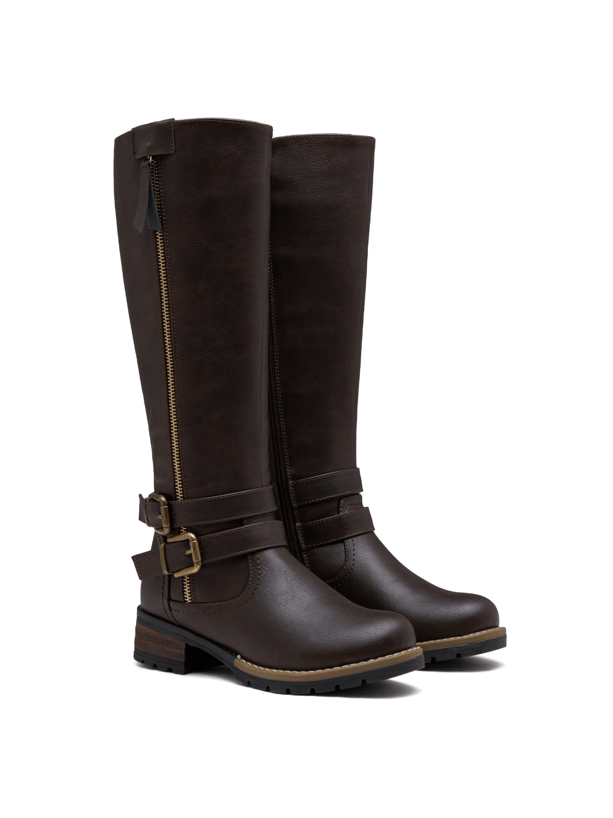 In Coffee Brown Women Fashion Boots