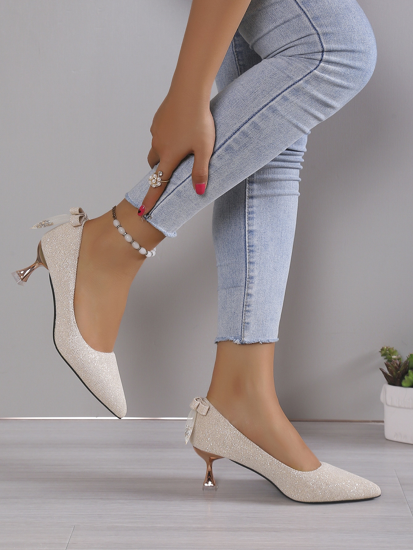 In Beige Women Pumps