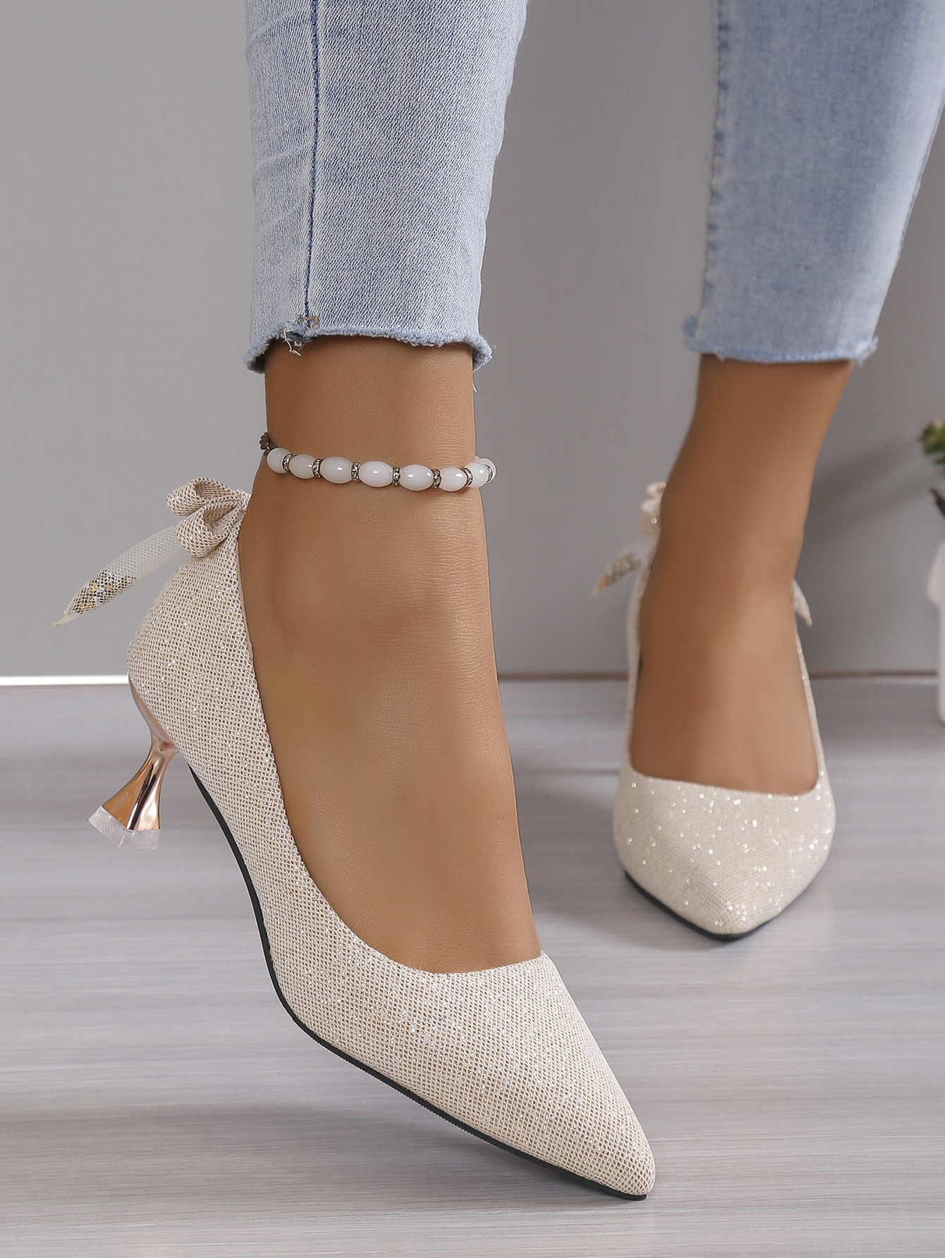 In Beige Women Pumps