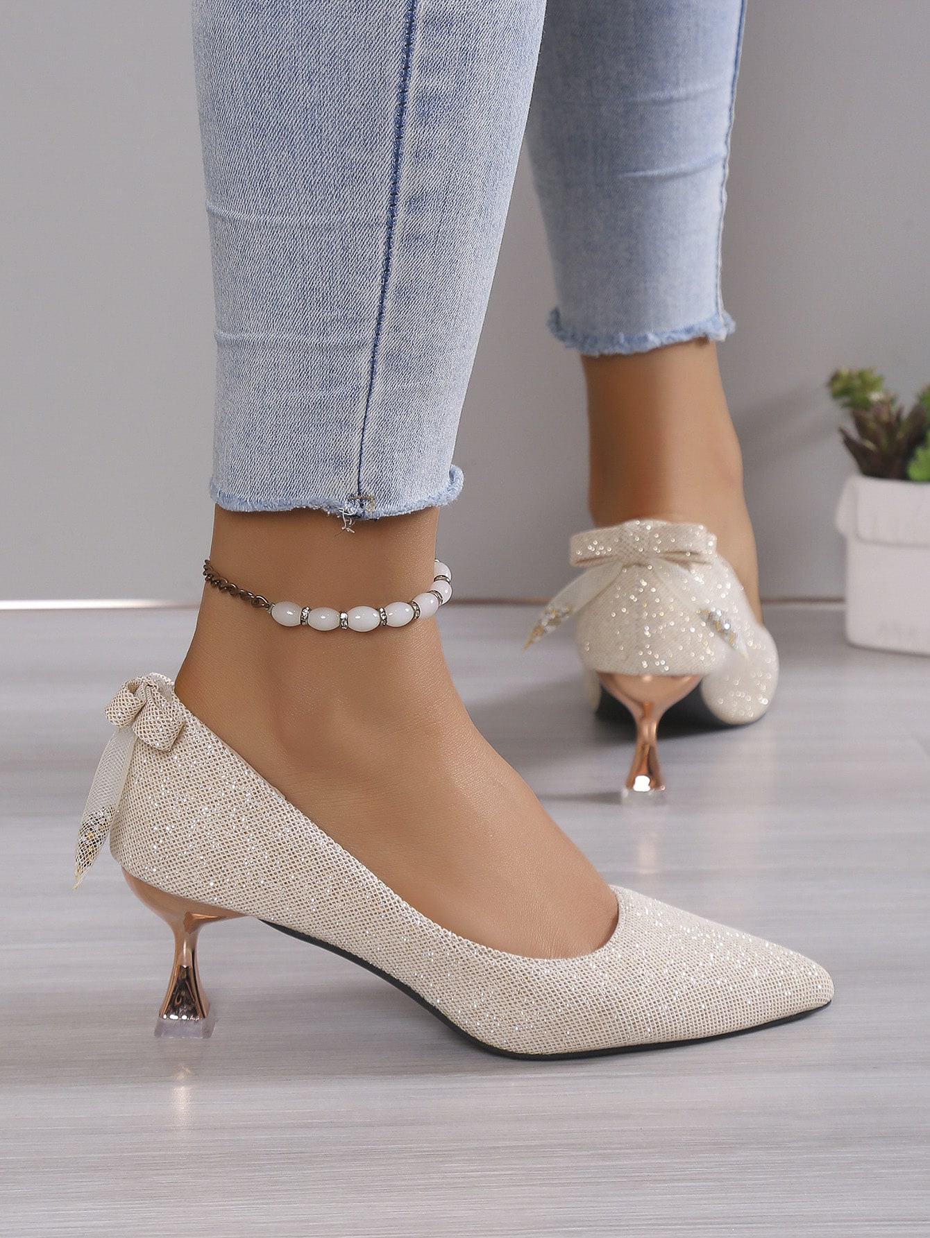 In Beige Women Pumps