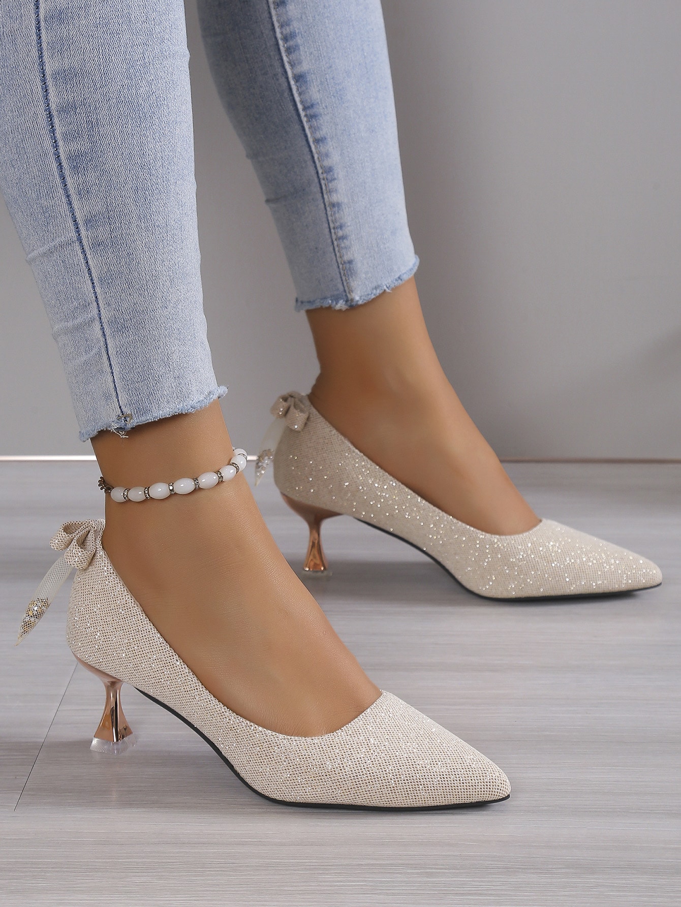 In Beige Women Pumps