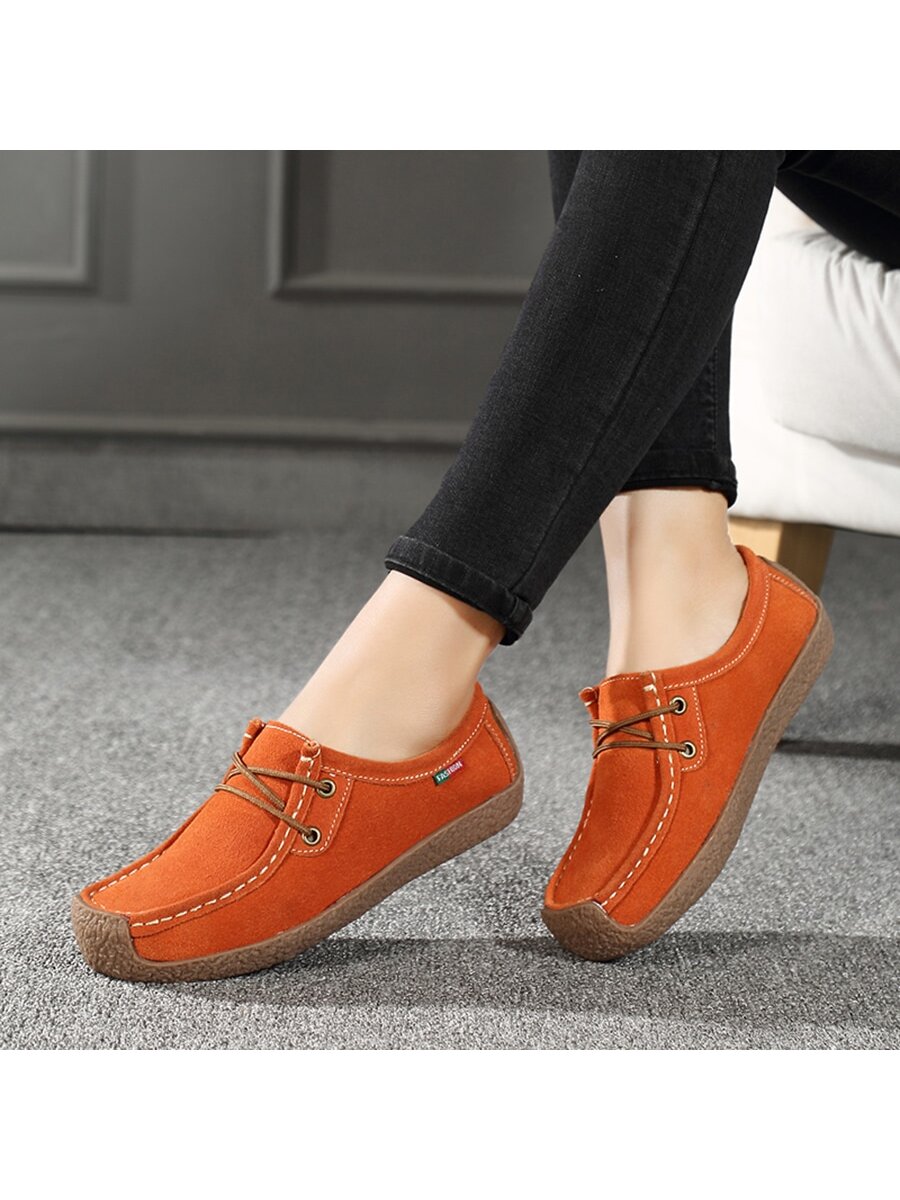 In Orange Women Flats