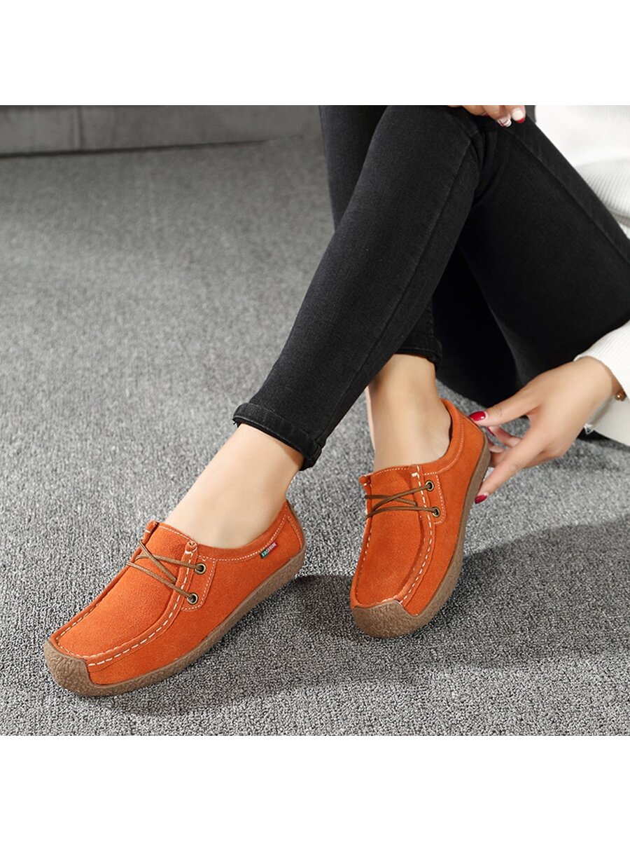 In Orange Women Flats