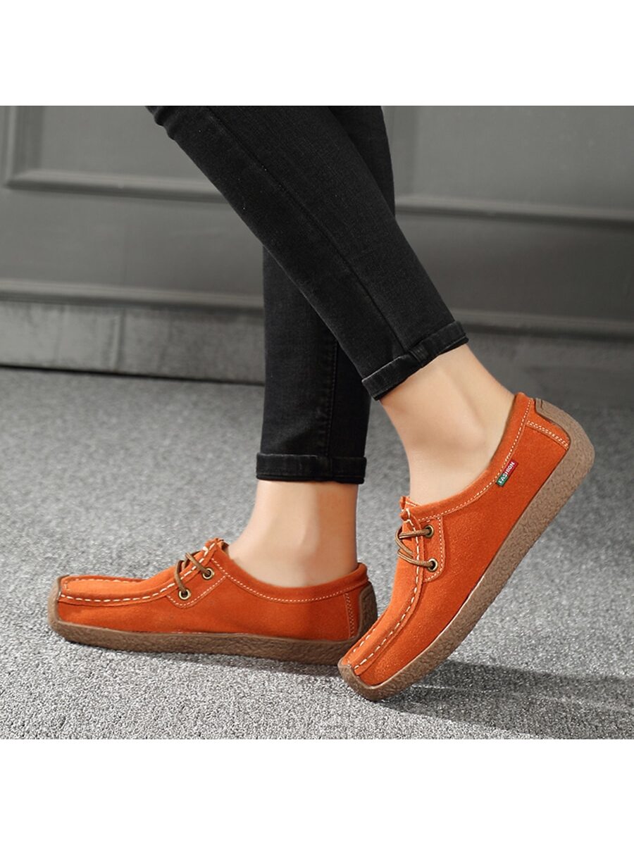 In Orange Women Flats