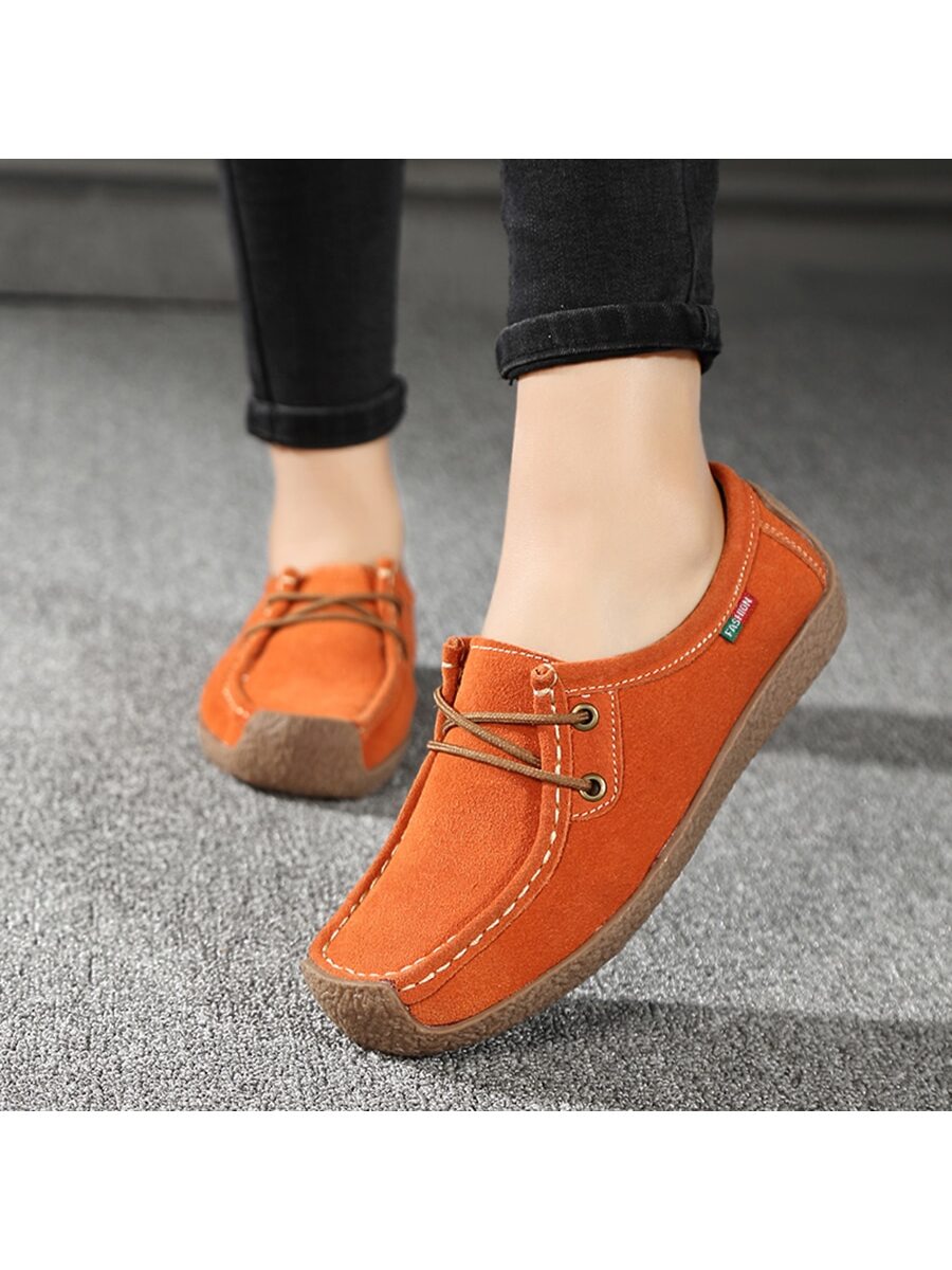 In Orange Women Flats