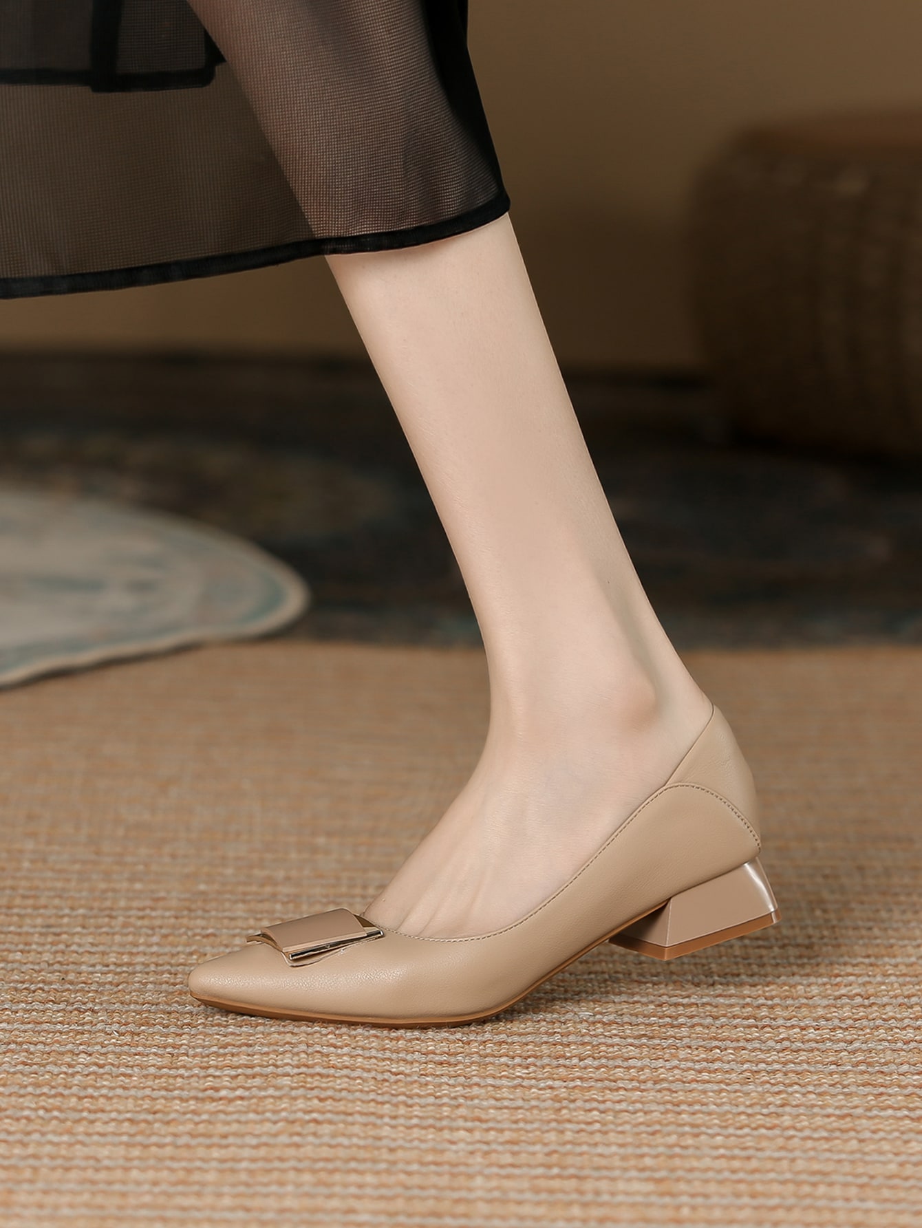 In Apricot Women Flats