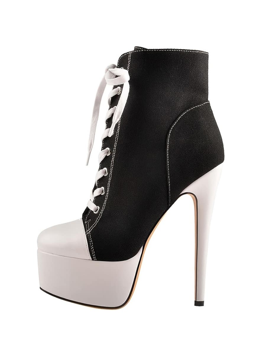 In Black and White Women Ankle Boots & Booties