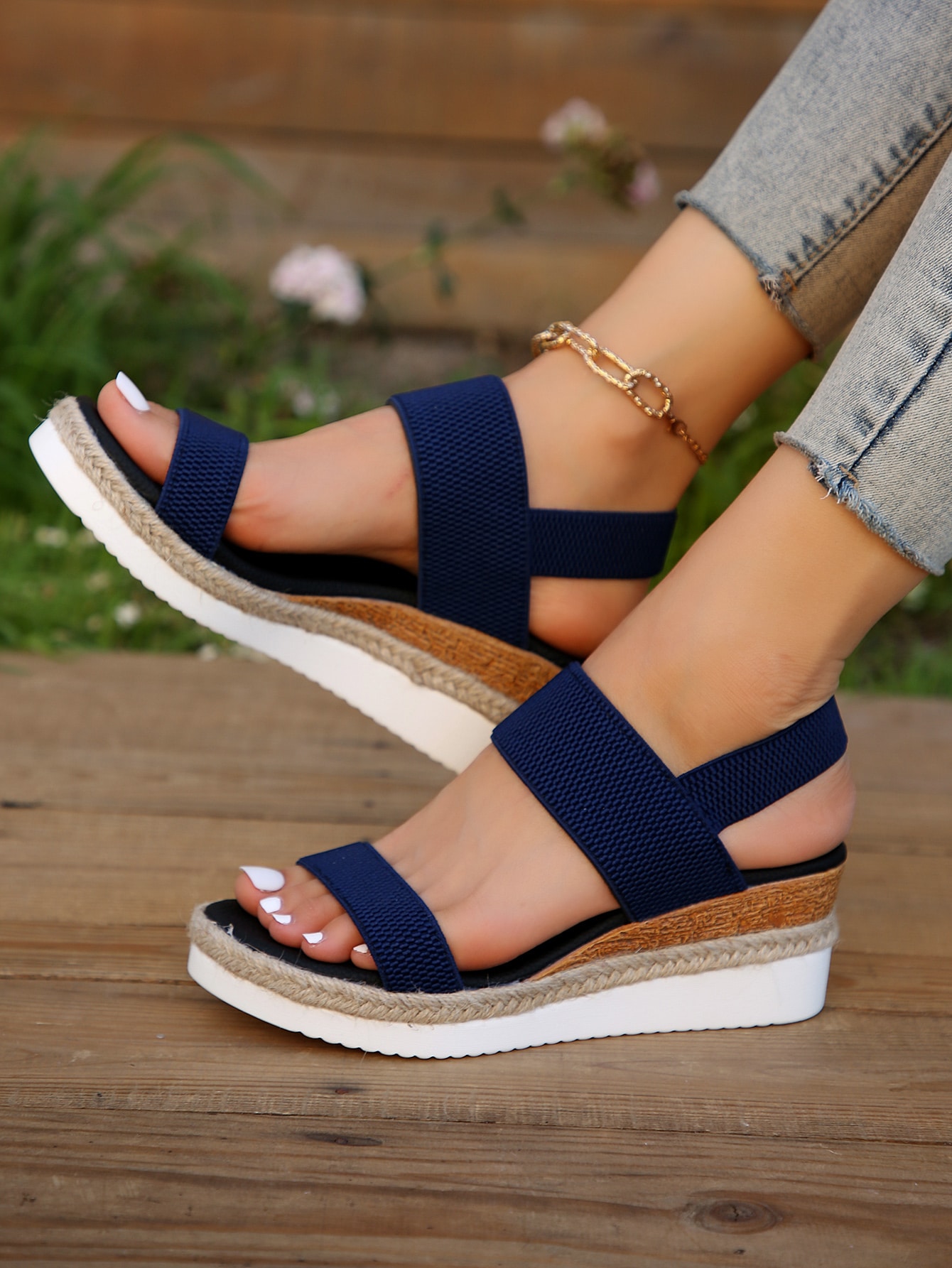 In Blue Women Platforms & Wedge Sandals