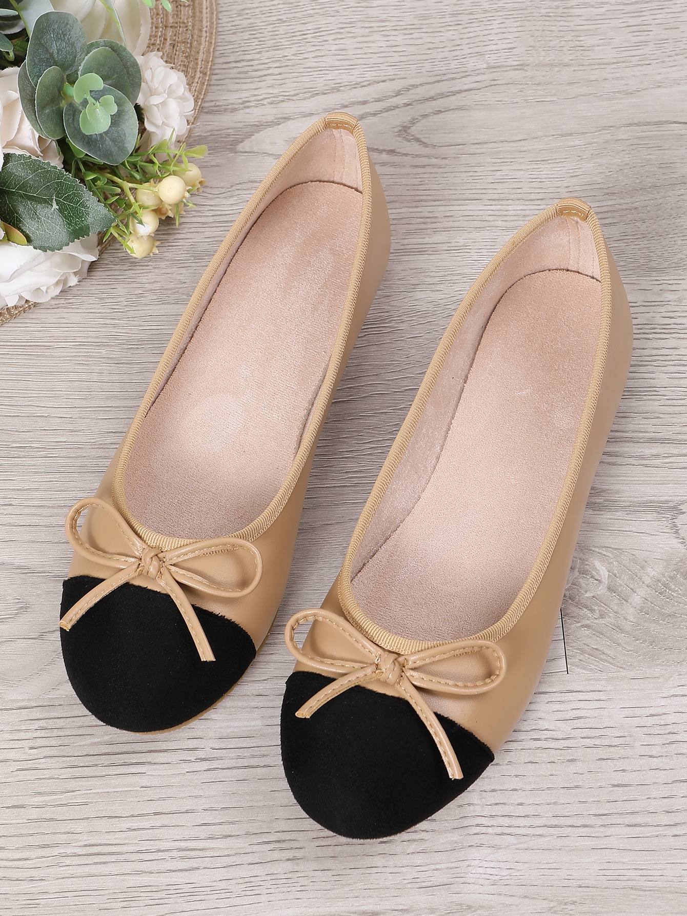 In Apricot Women Flats