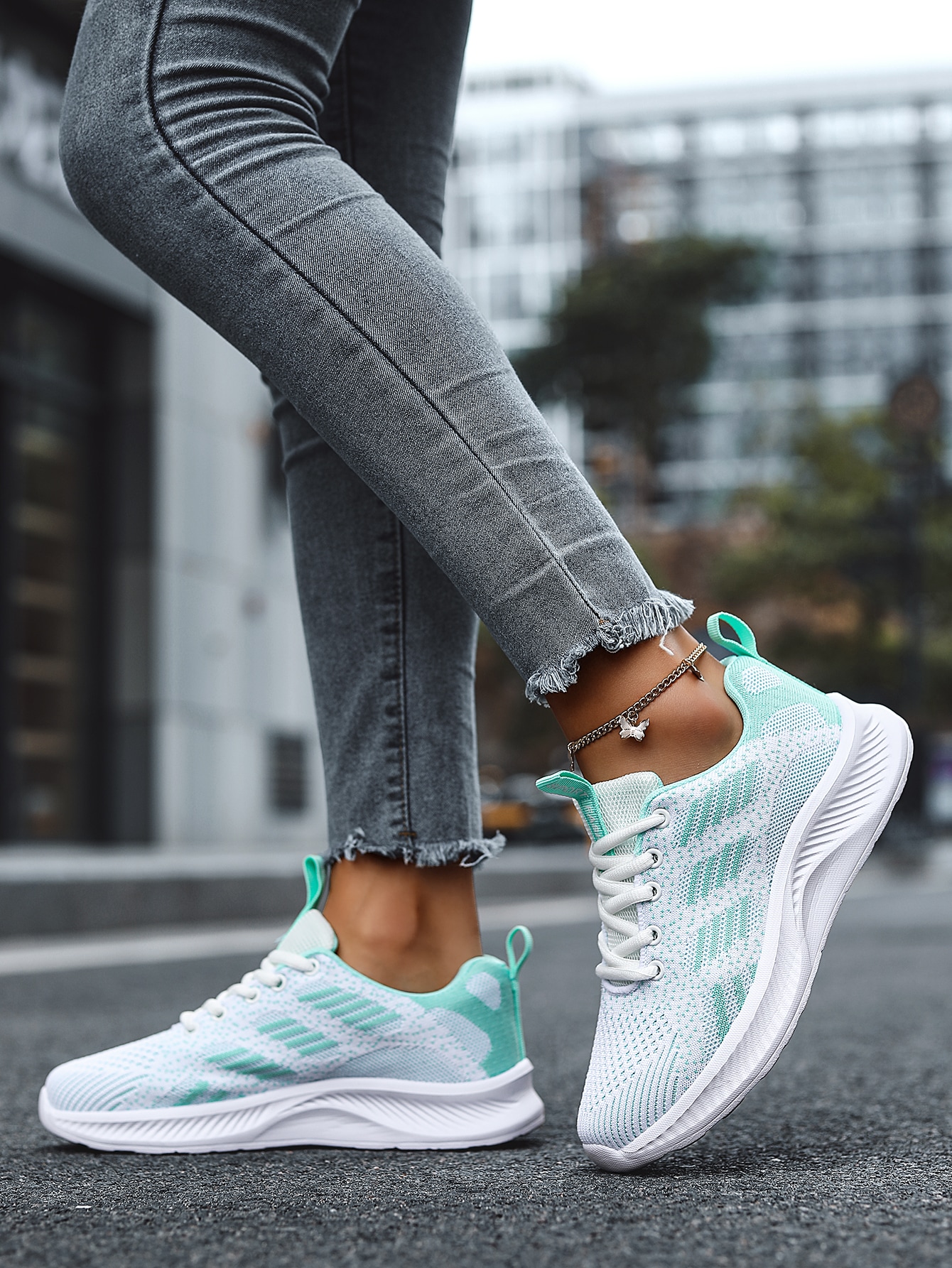 In Mint Green Women Shoes