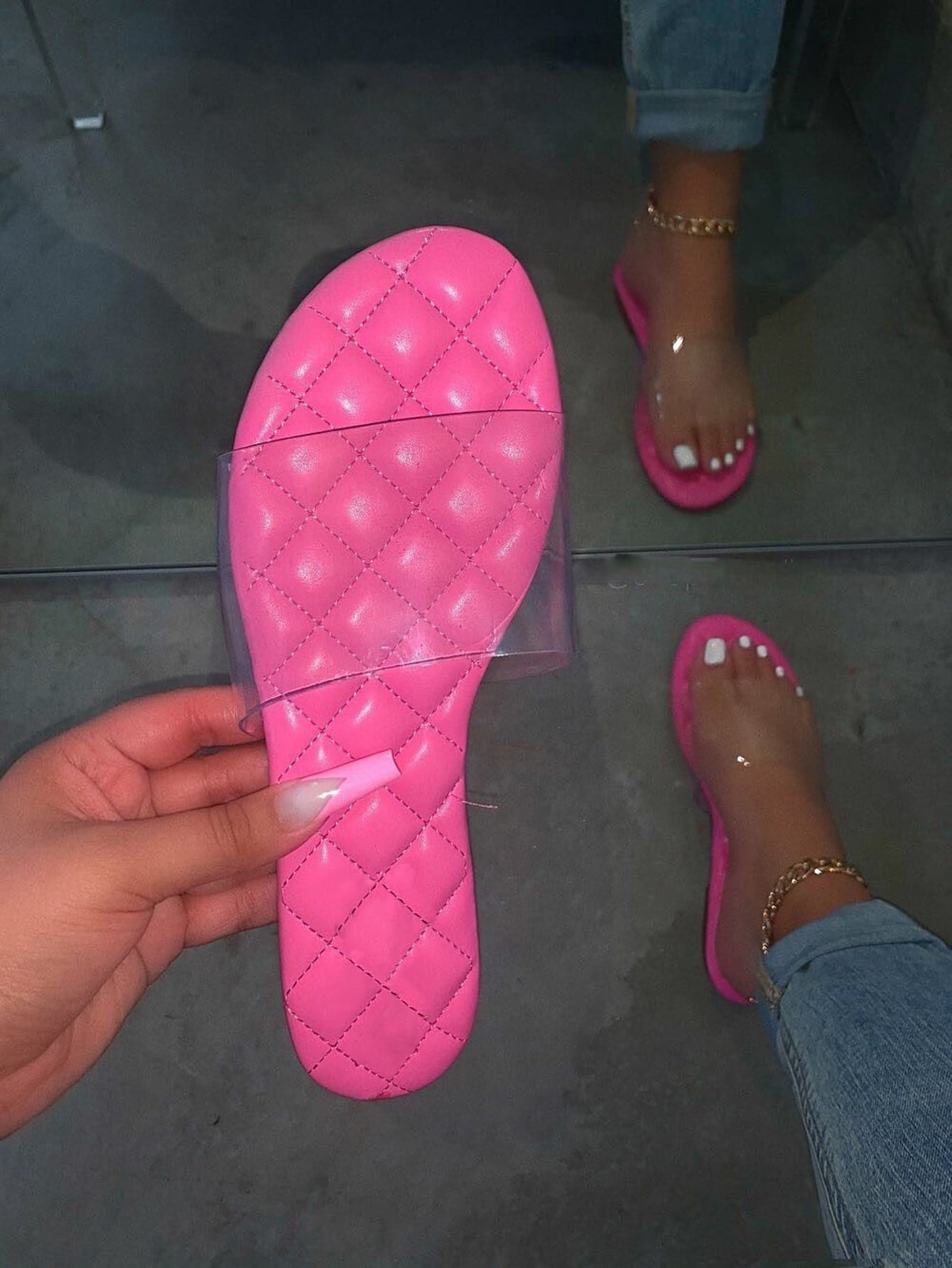 In Hot Pink Women Sandals