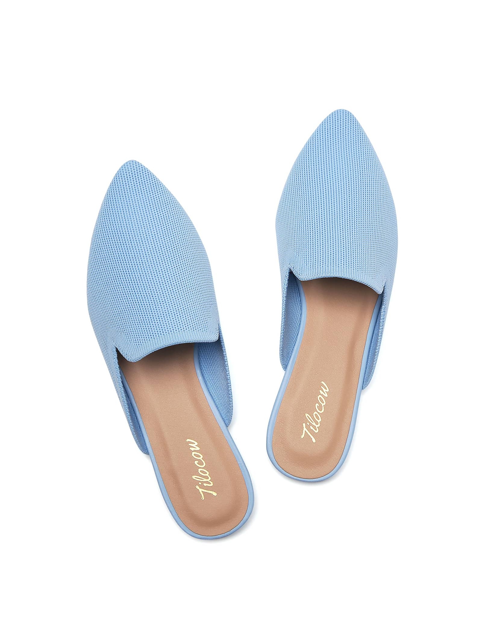 In Baby Blue Women Flats