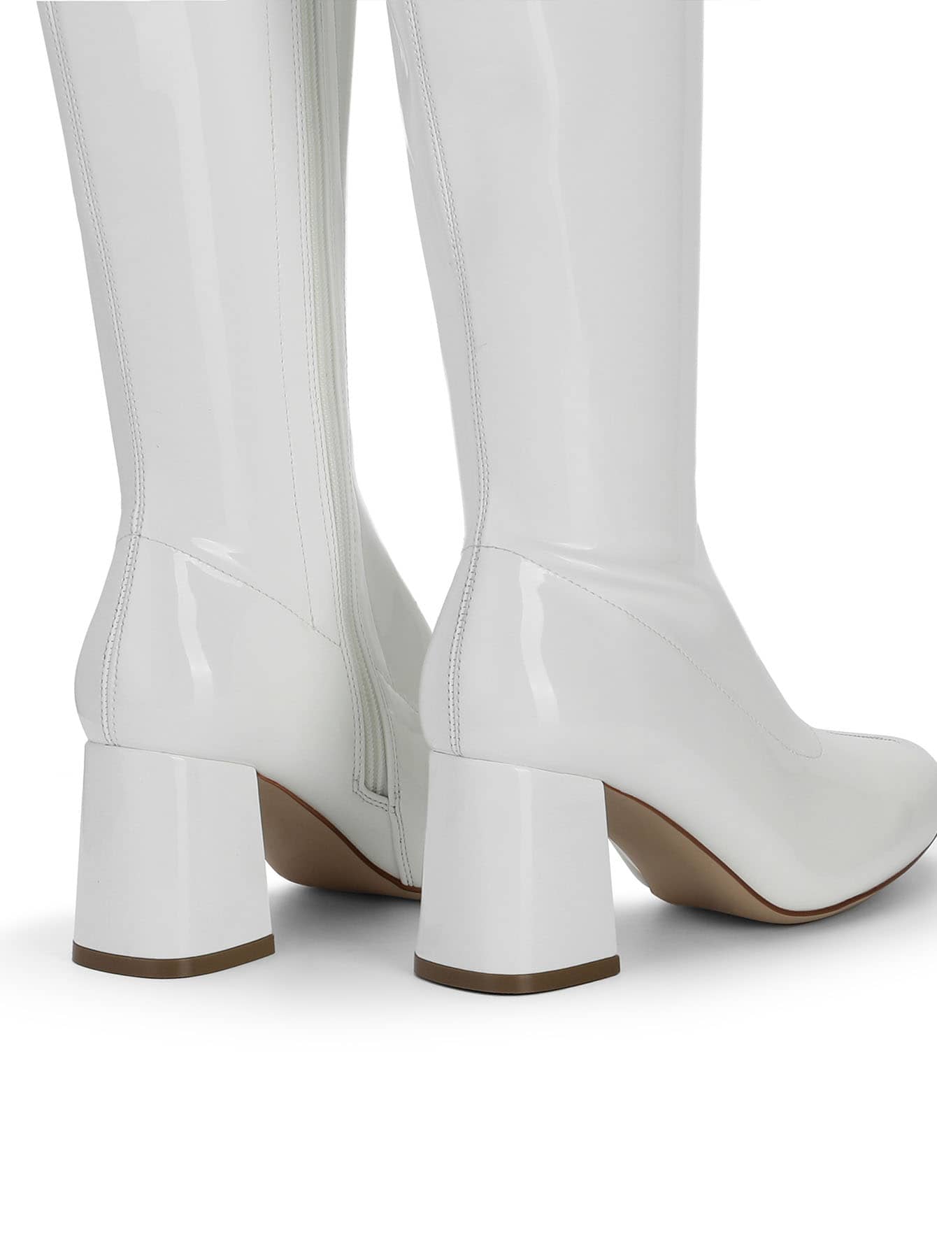 In White Women Knee-High Boots