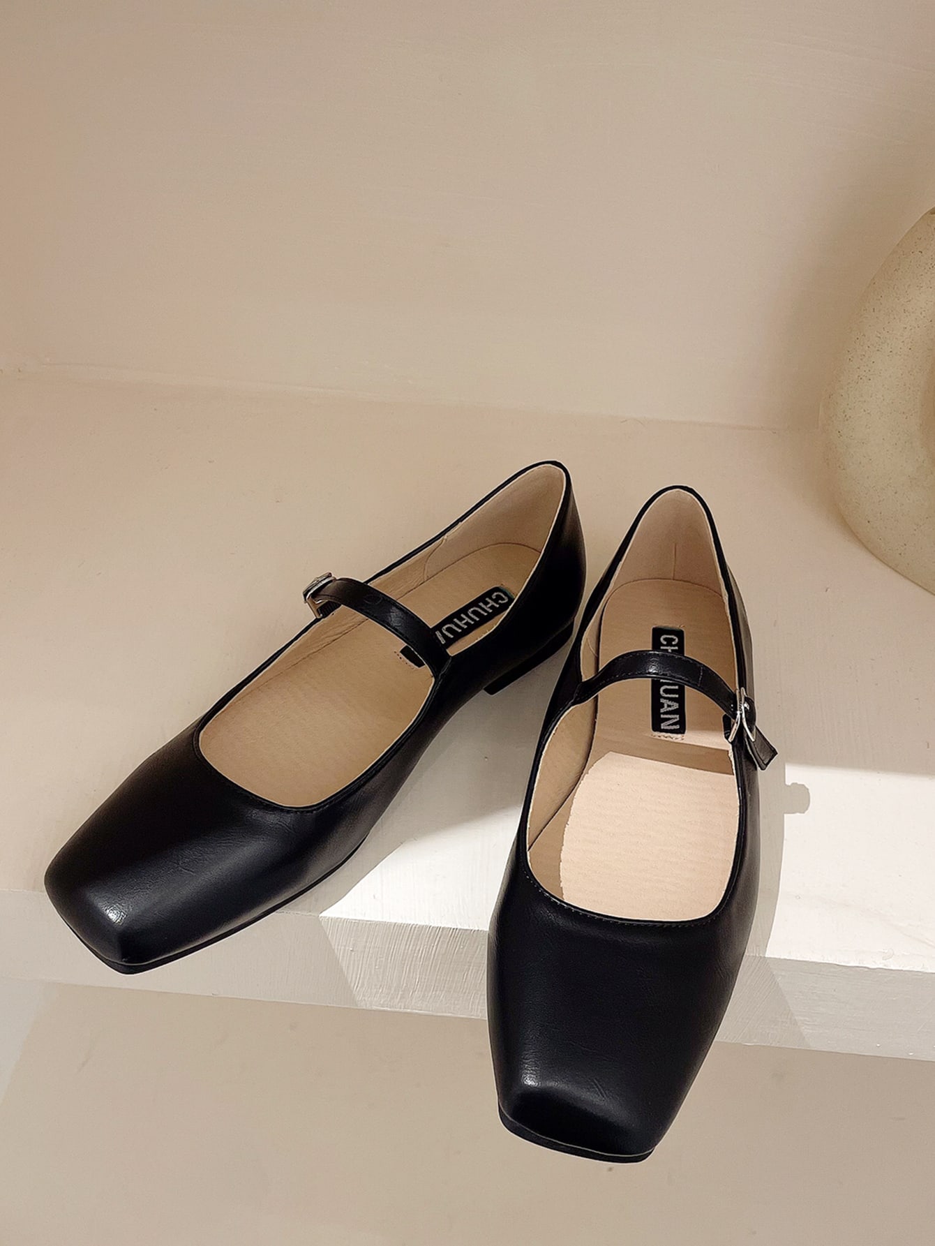 In Black Women Flats