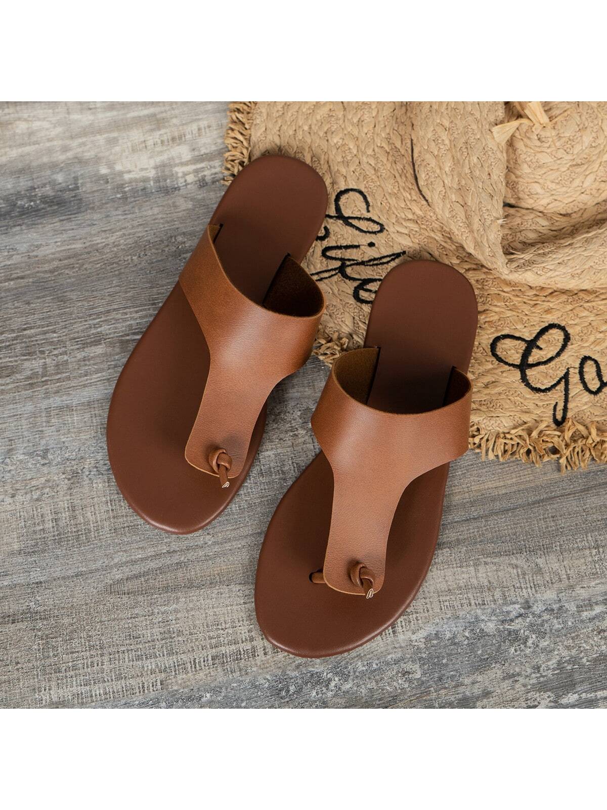 In Brown Women Flip-Flops