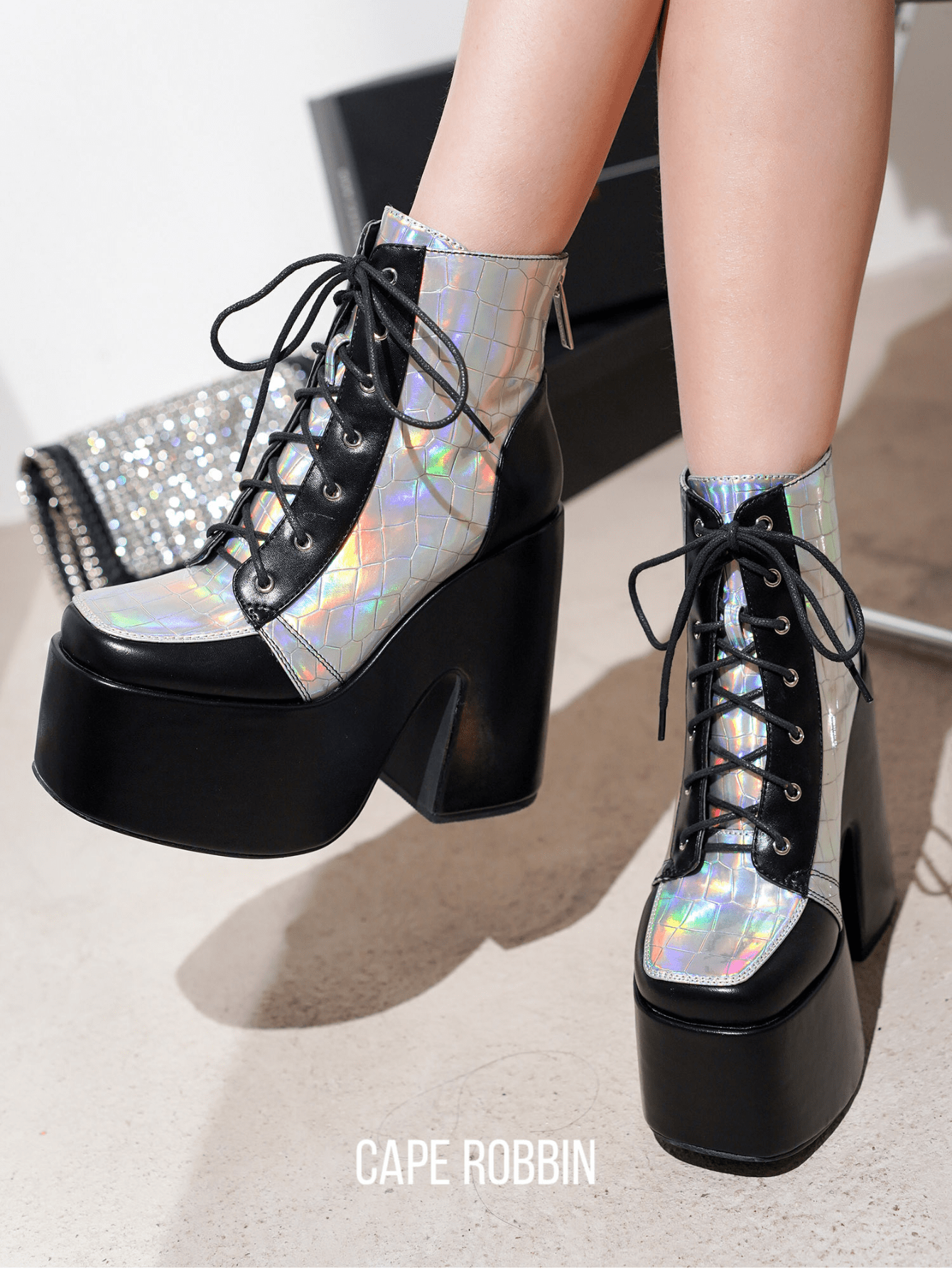 In Silver Women Ankle Boots & Booties