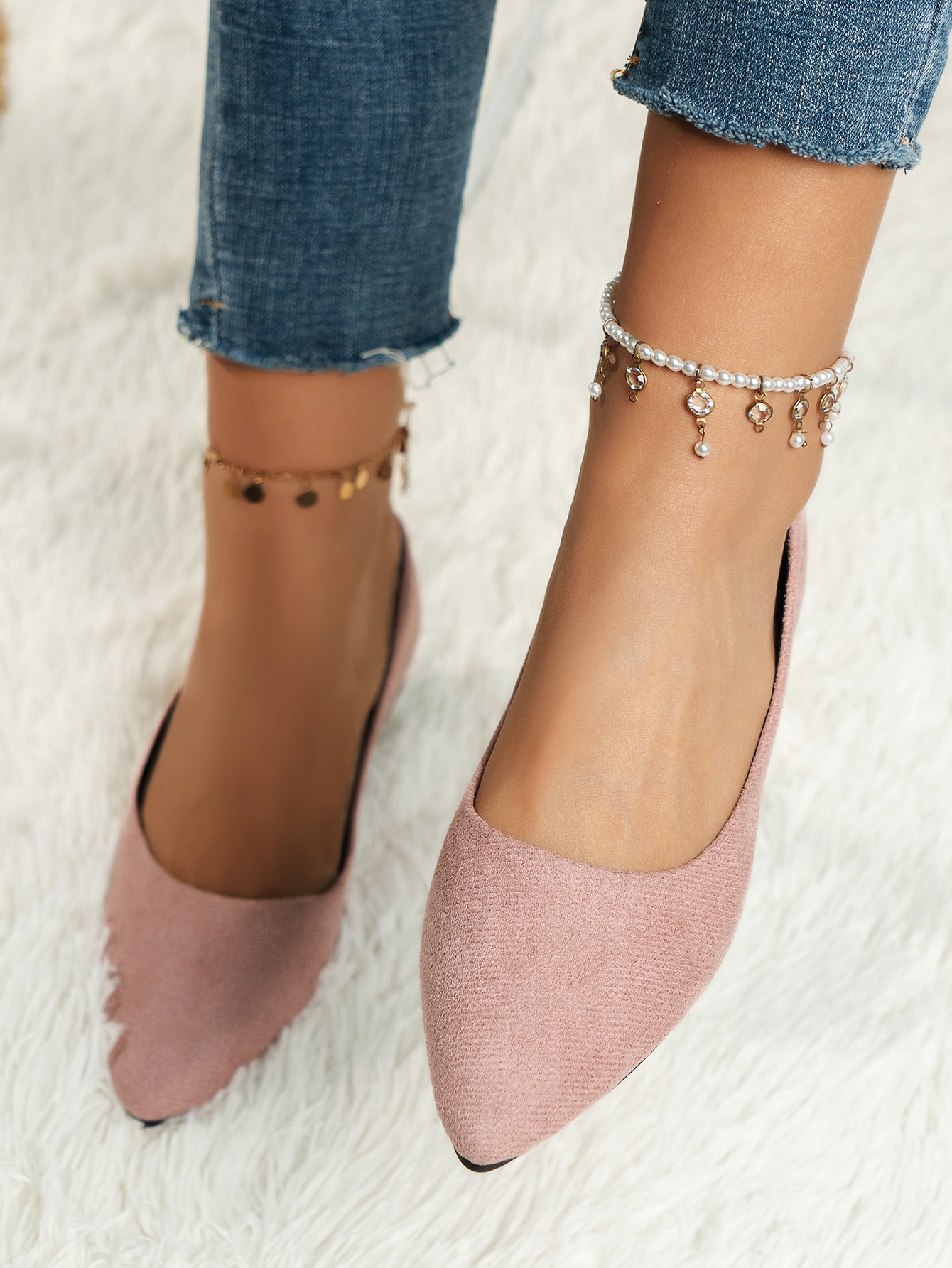 In Pink Women Flats