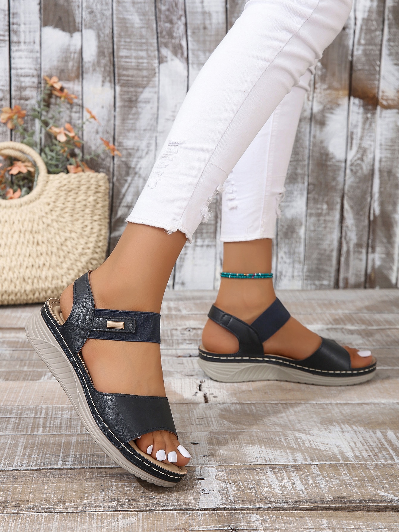 In Blue Women Platforms & Wedge Sandals