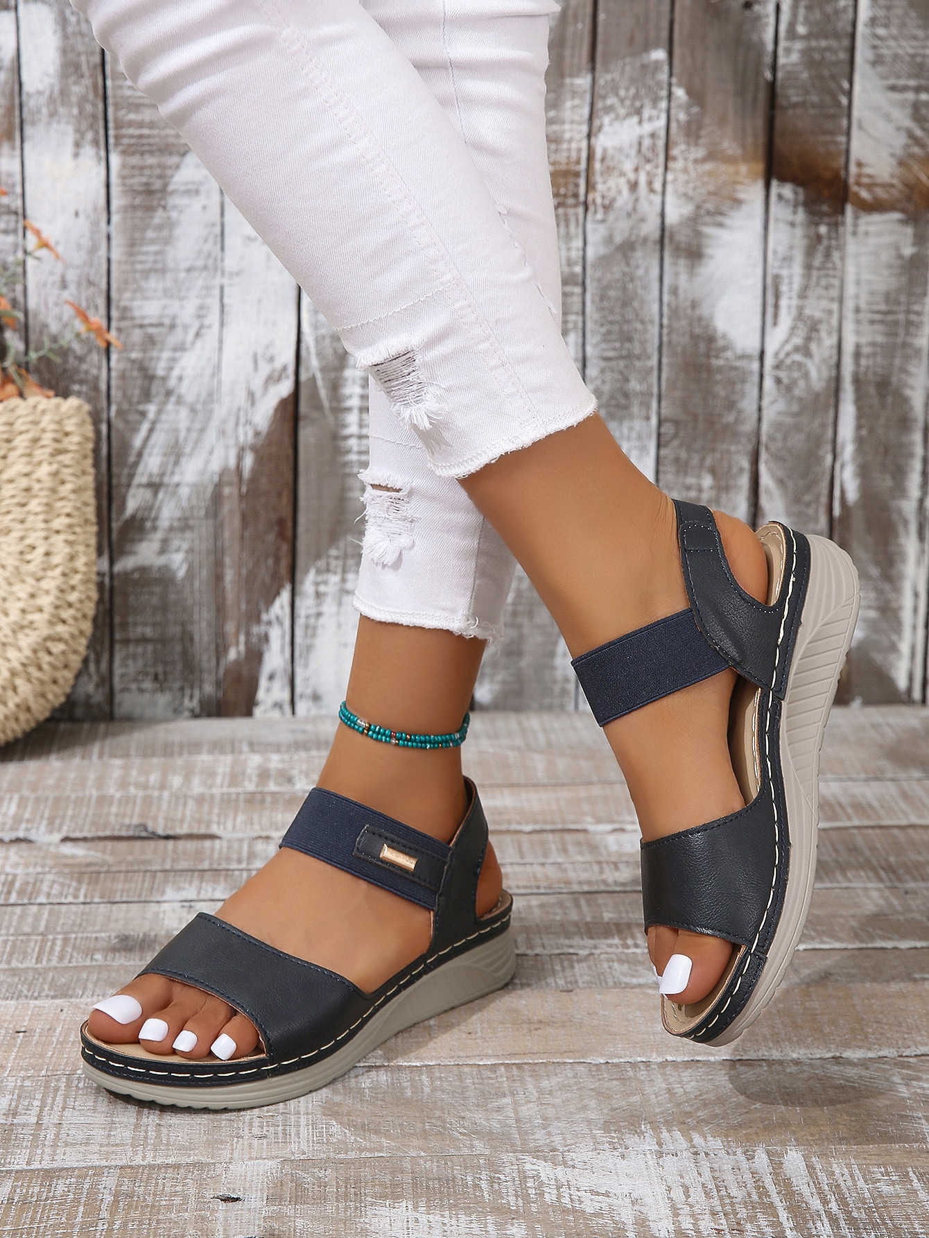 In Blue Women Platforms & Wedge Sandals