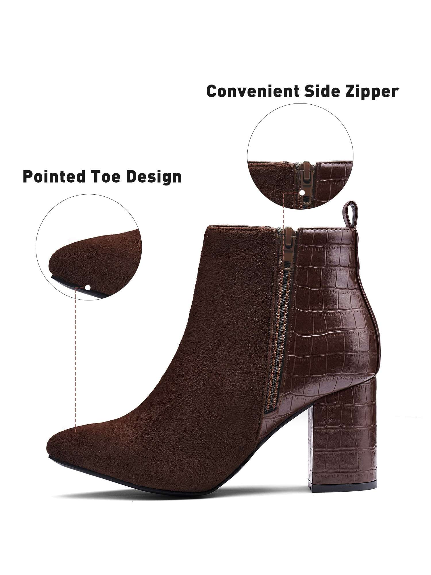 In Rust Brown Women Fashion Boots