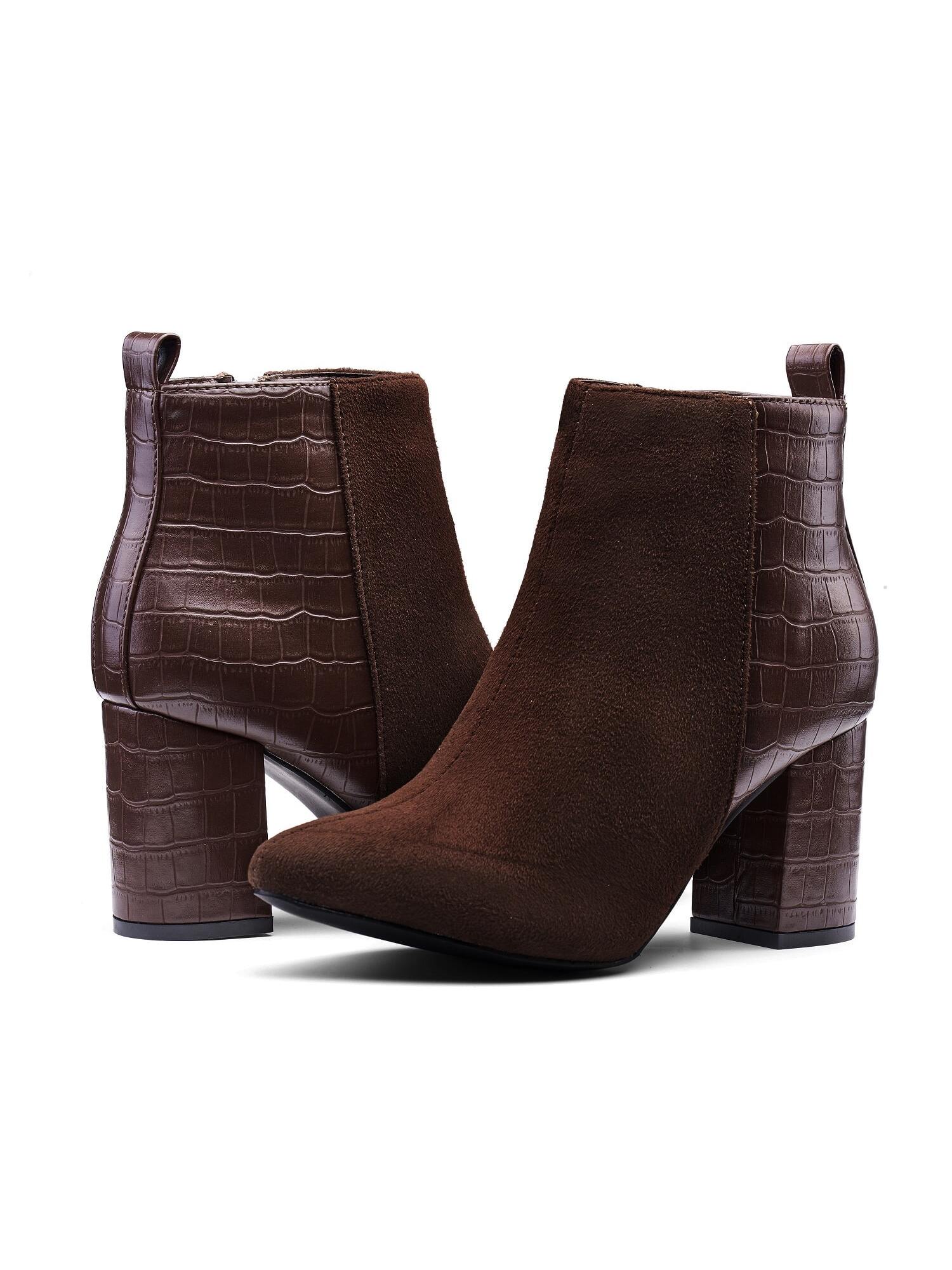 In Rust Brown Women Fashion Boots