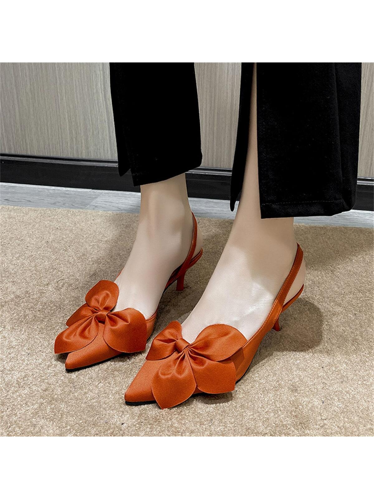 In Orange Women Pumps