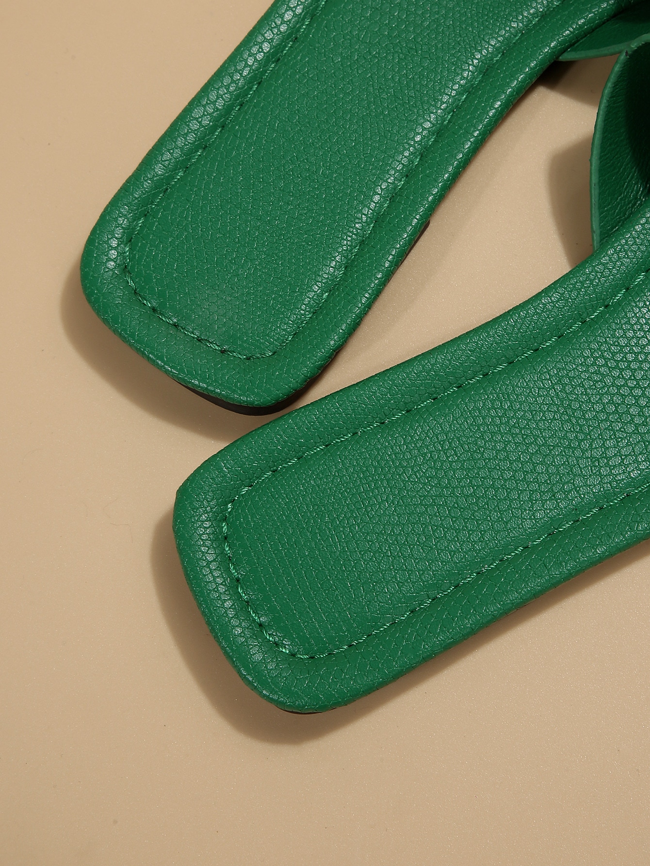 In Green Women Flat Sandals