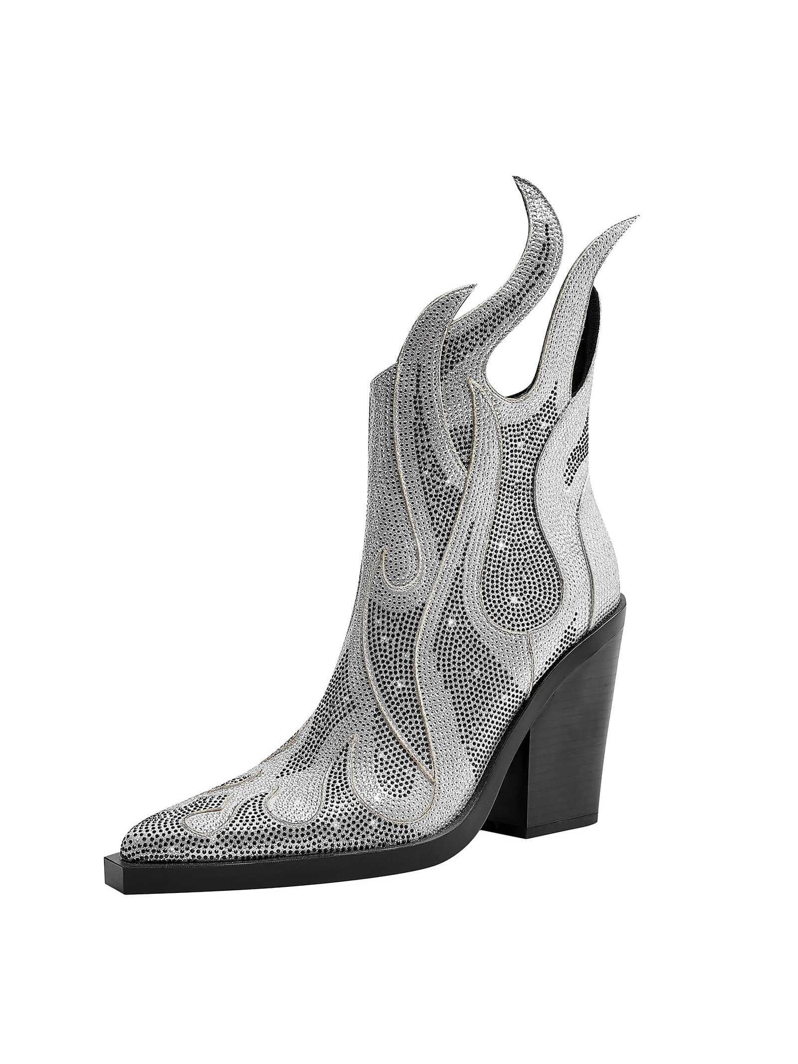 In Silver Women Ankle Boots & Booties