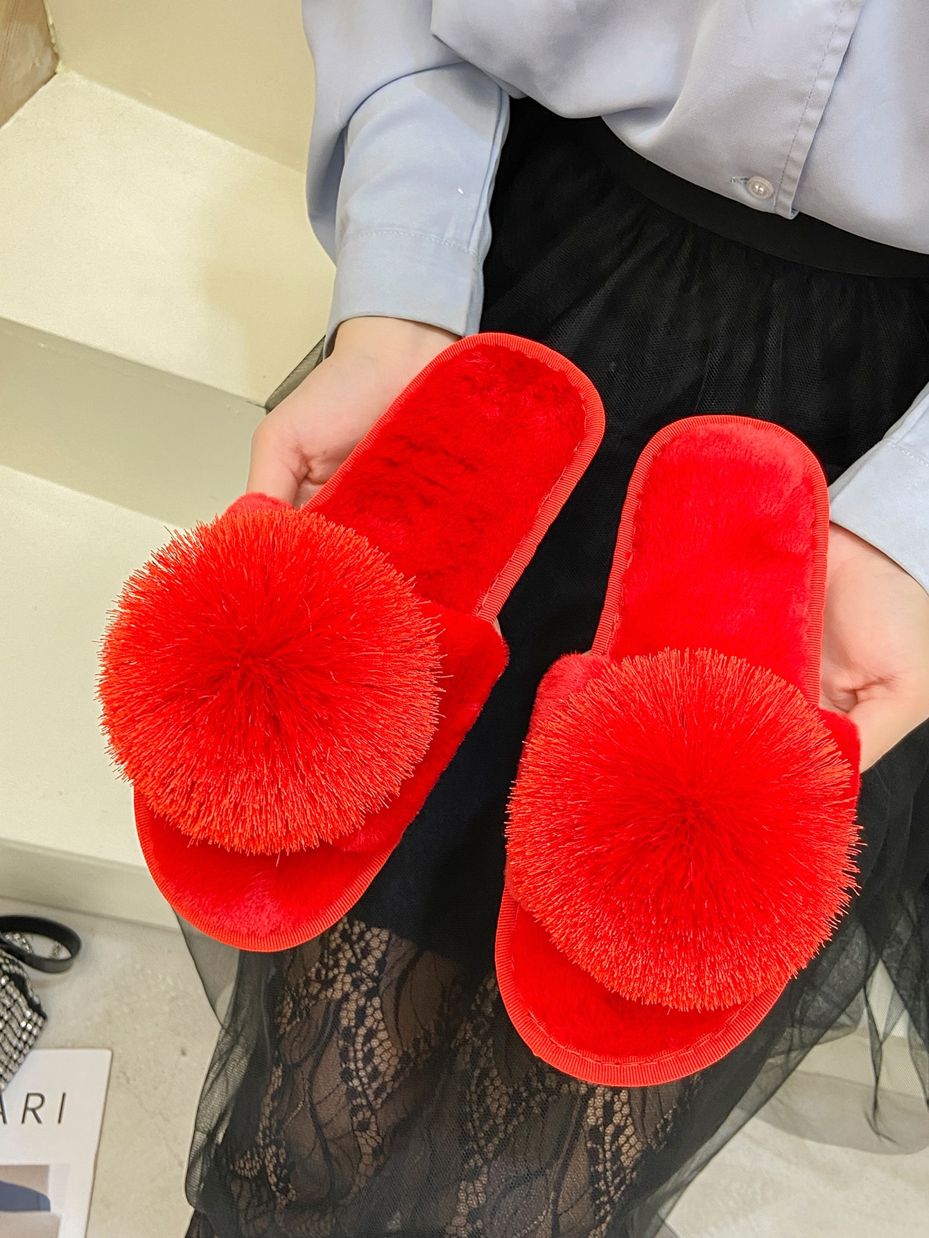 In Red Women Home Slippers