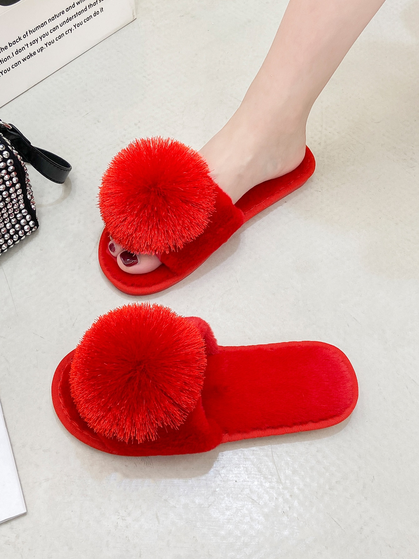 In Red Women Home Slippers