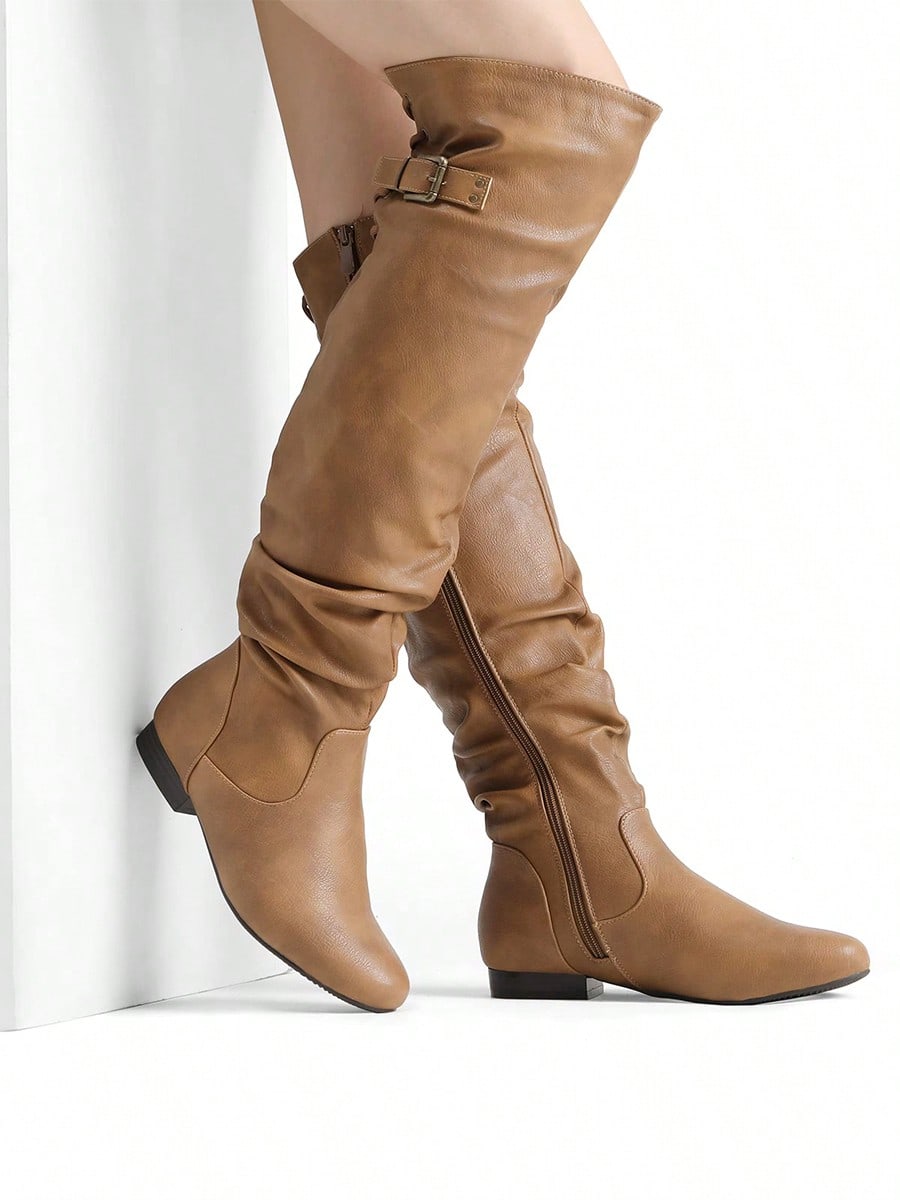 In Camel Women Fashion Boots