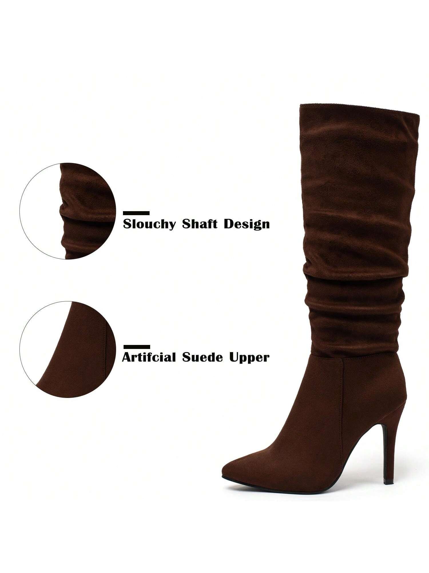 In Brown Women Knee-High Boots