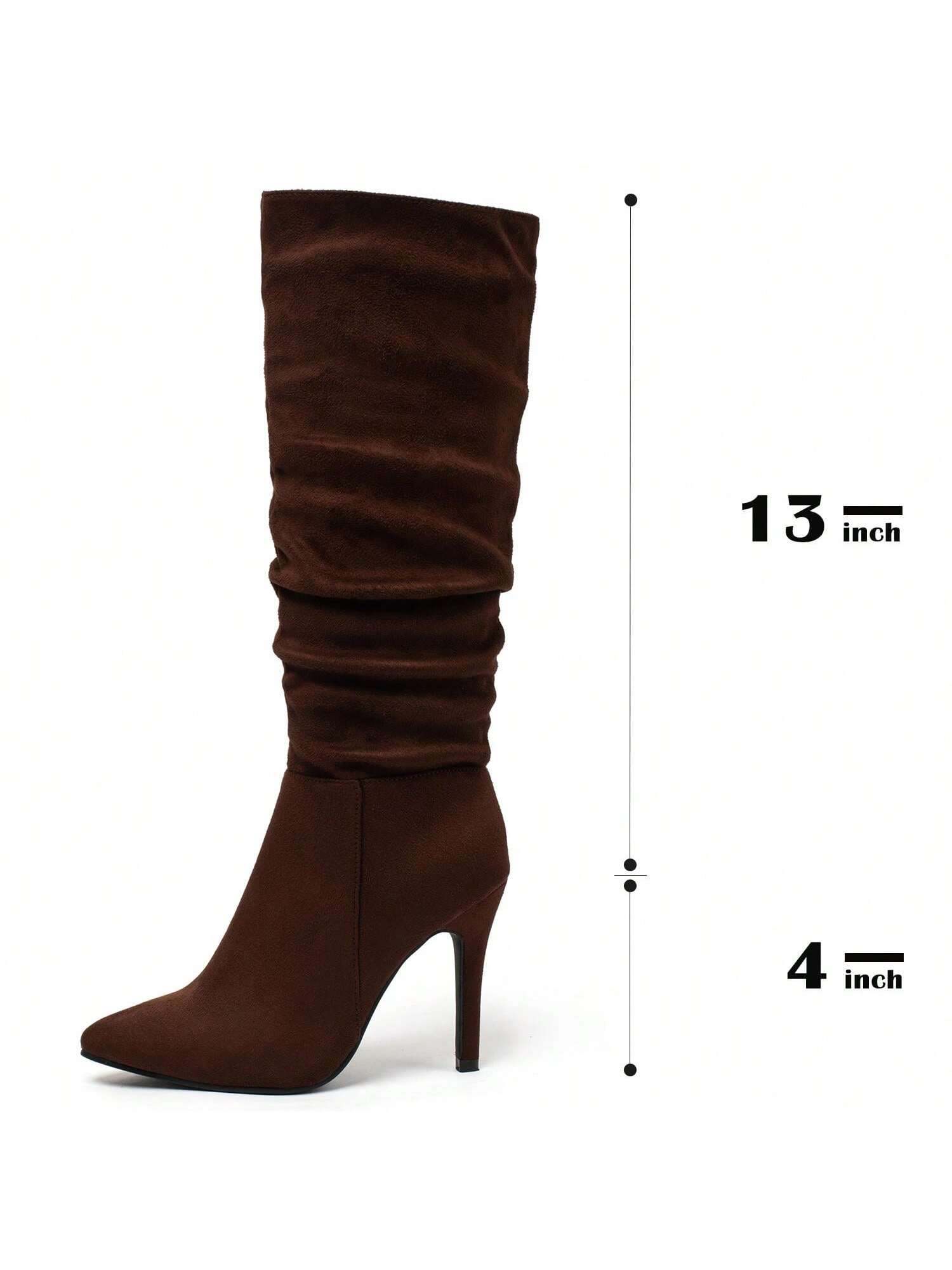 In Brown Women Knee-High Boots