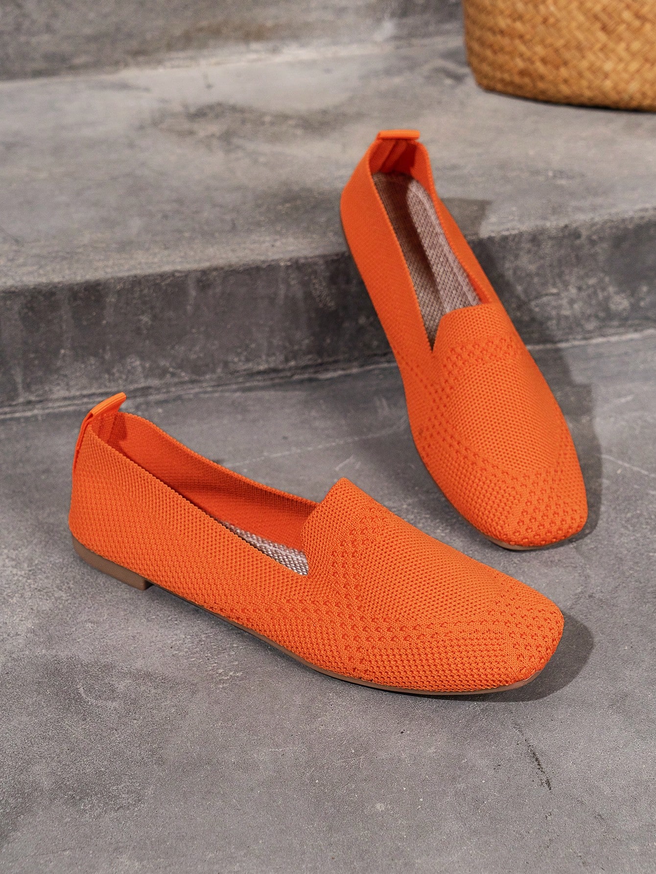 In Orange Women Flats