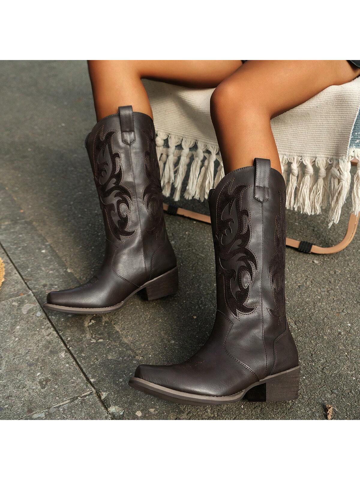 In Coffee Brown Women Fashion Boots