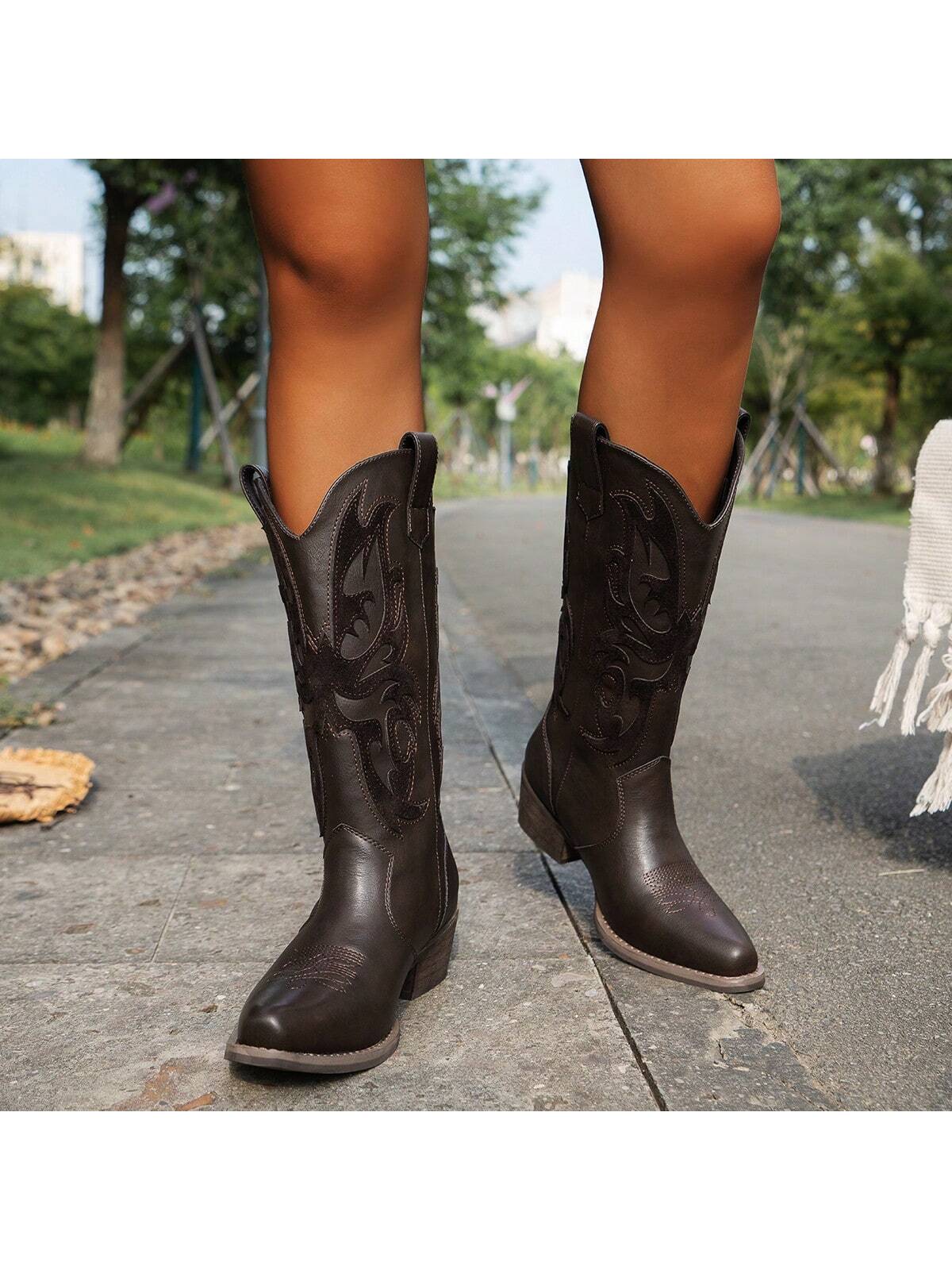 In Coffee Brown Women Fashion Boots