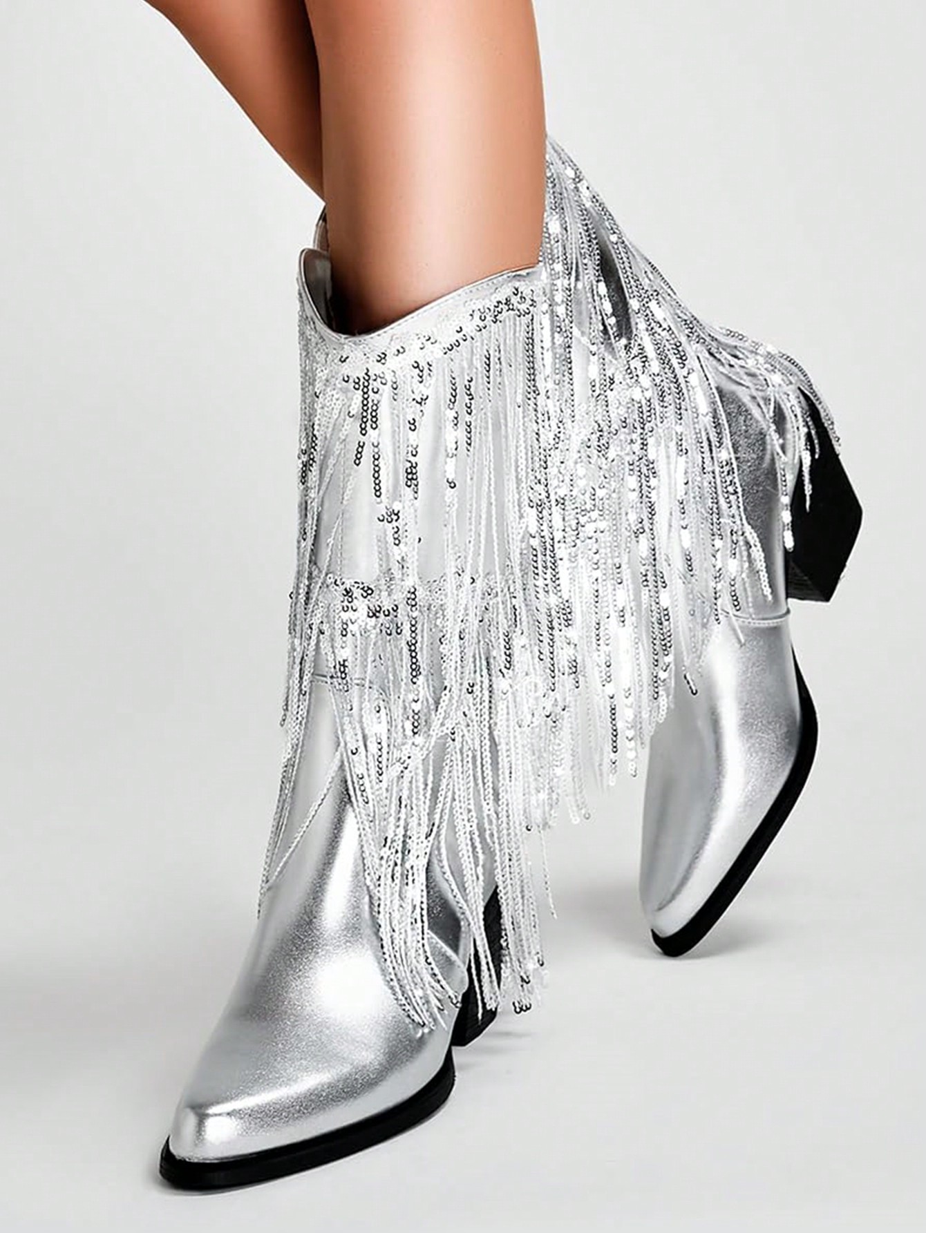 In Silver Women Ankle Boots & Booties