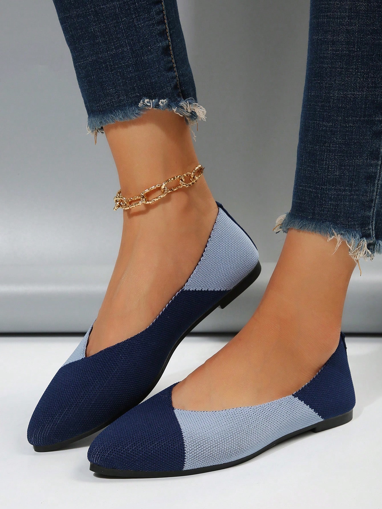 In Blue Women Flats