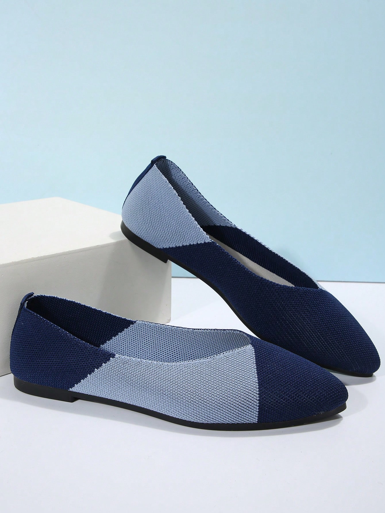 In Blue Women Flats