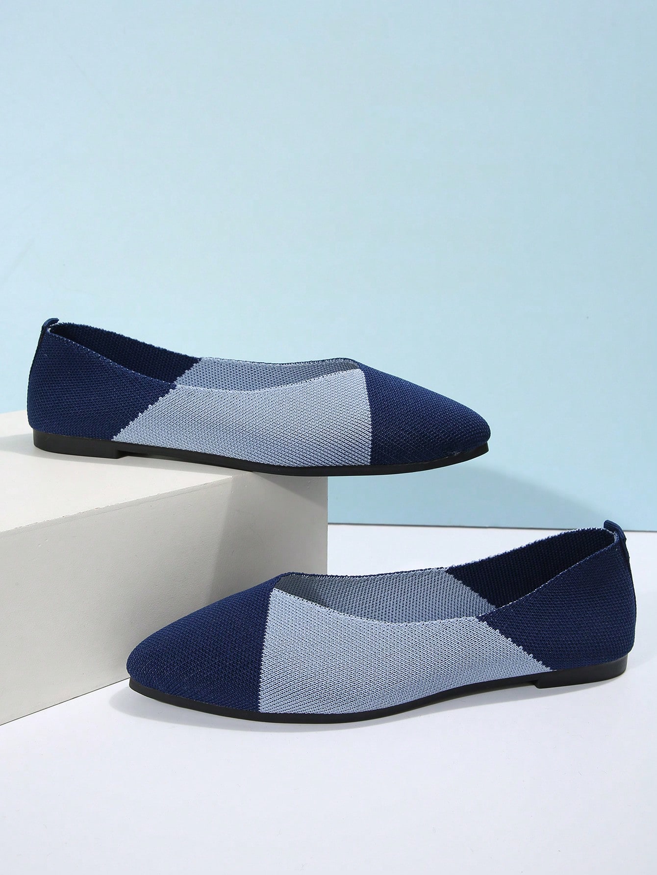 In Blue Women Flats