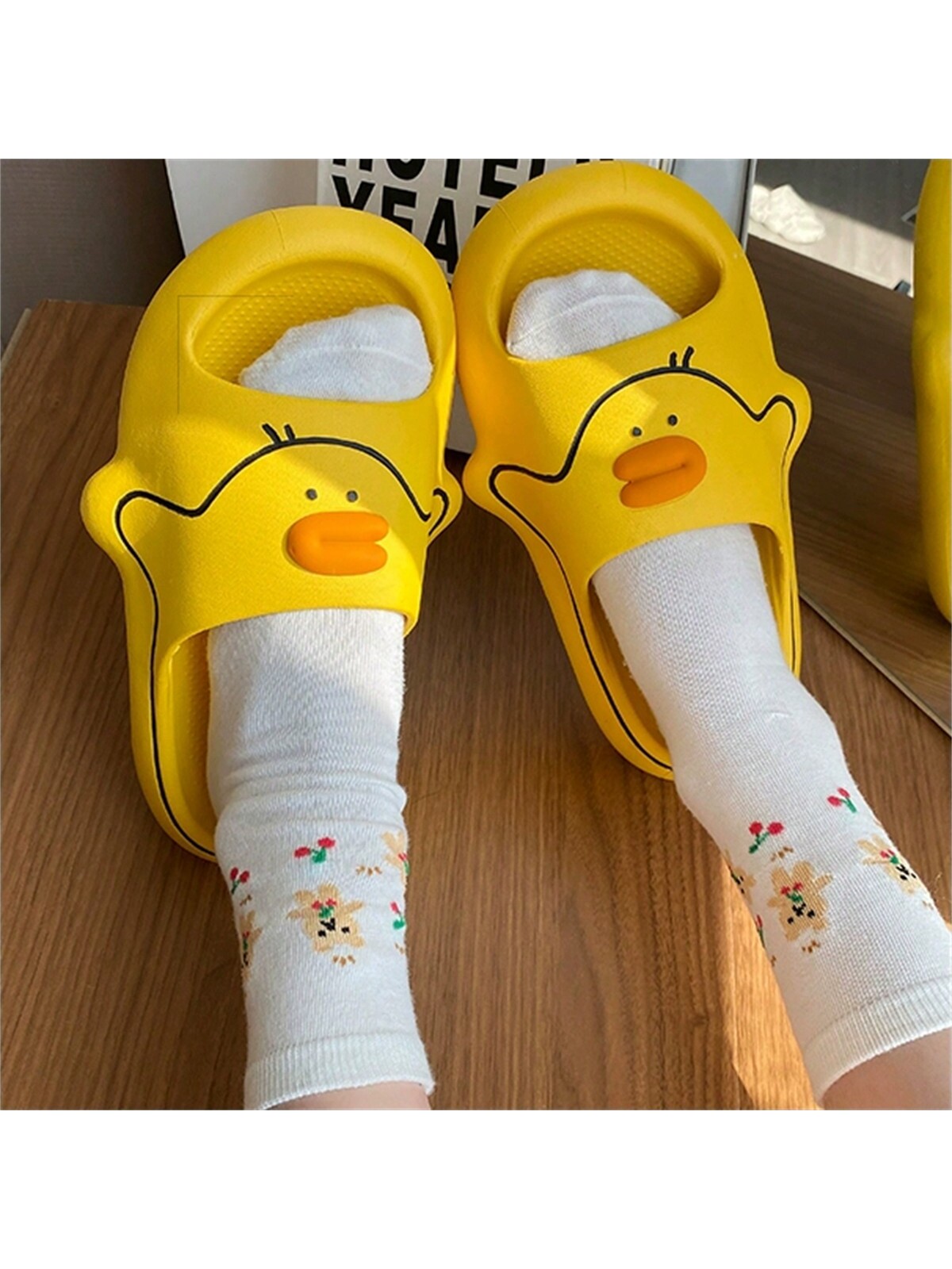 In Yellow Women Slippers