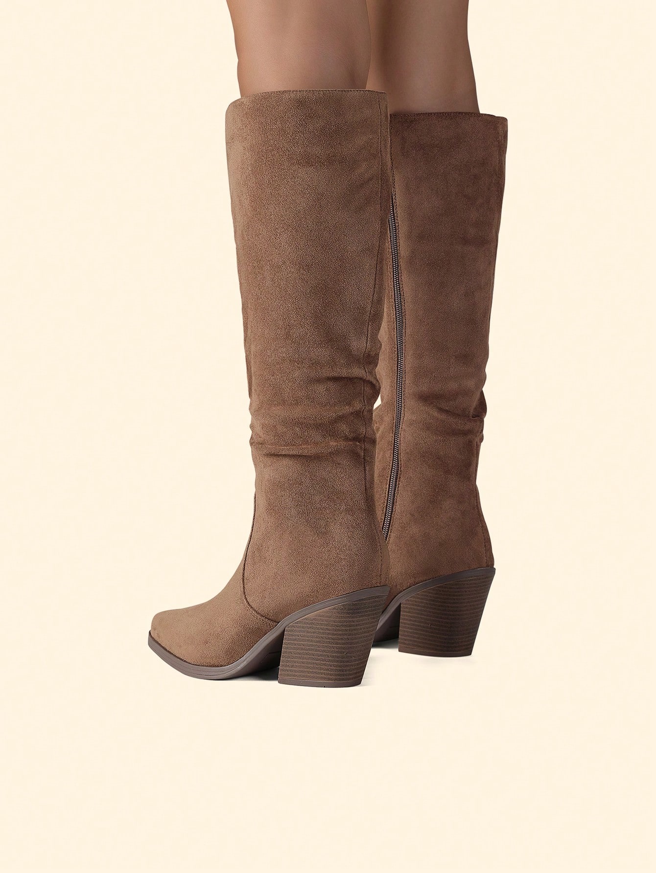 In Khaki Women Fashion Boots