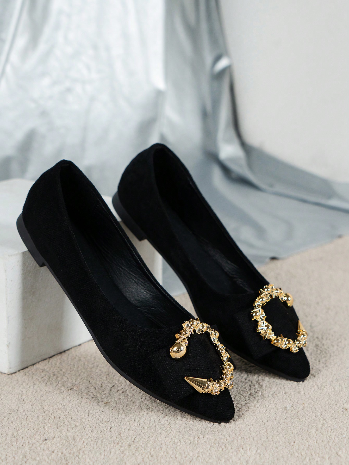 In Black Women Flats