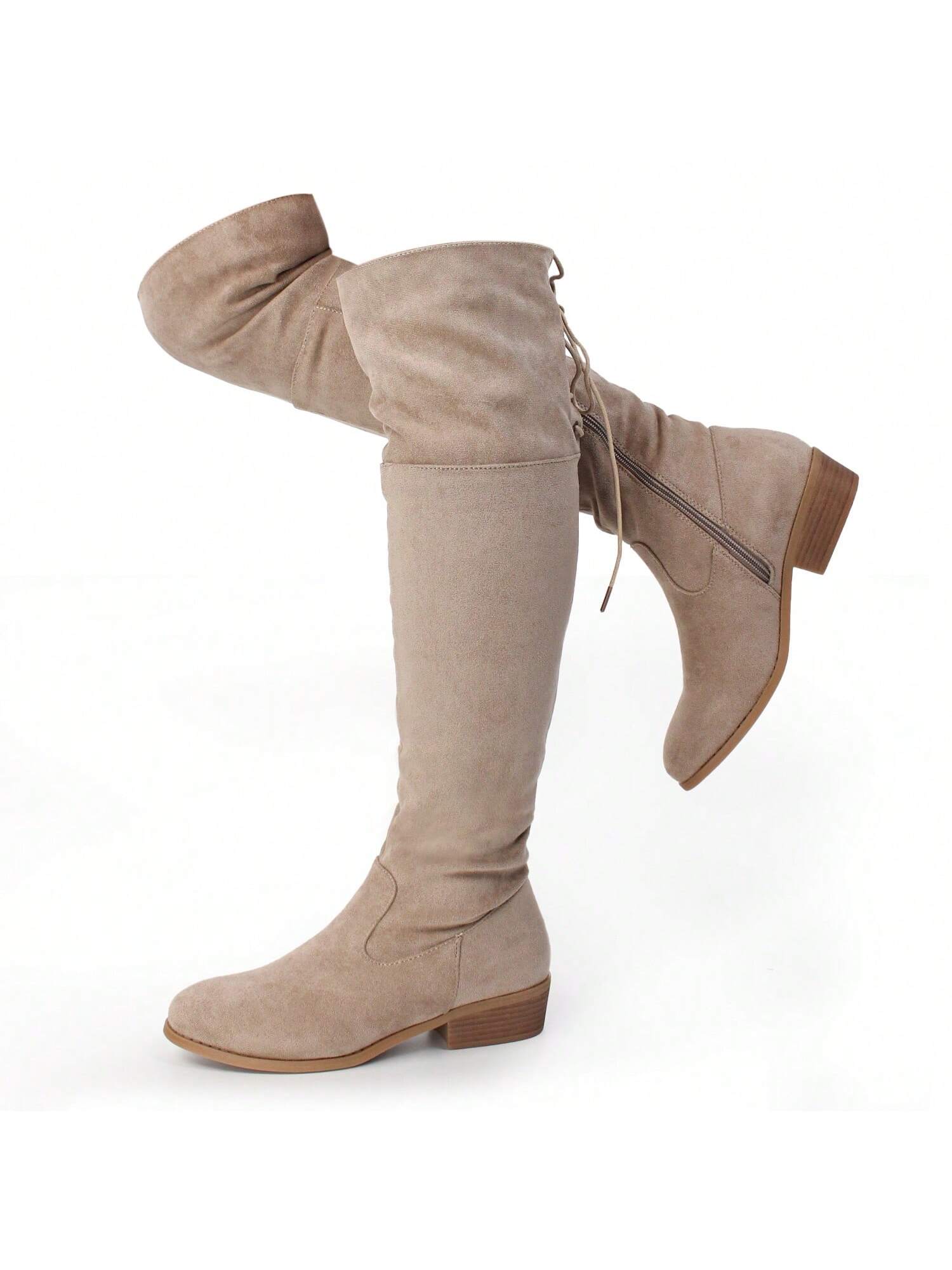 In Khaki Women Fashion Boots