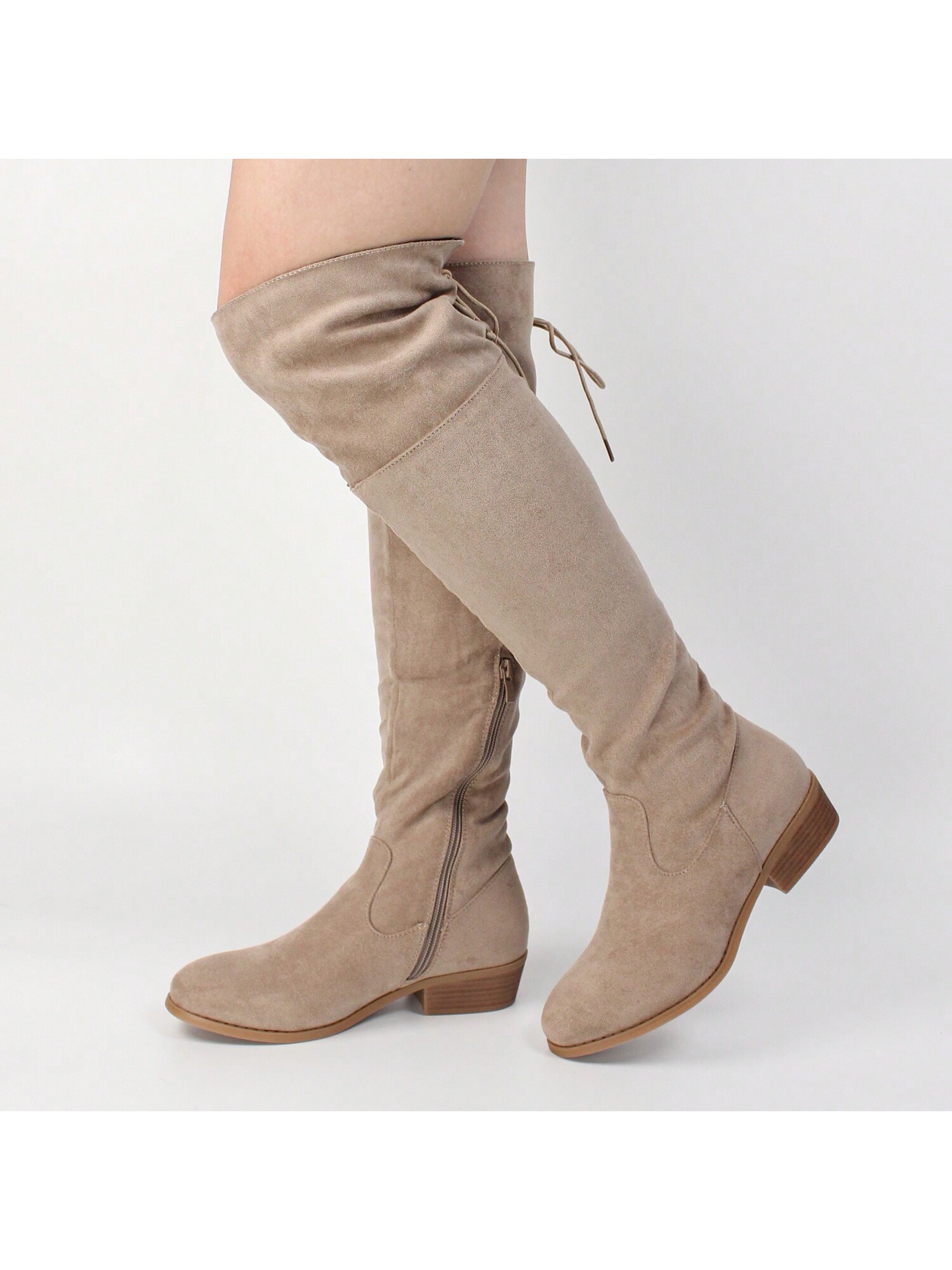 In Khaki Women Fashion Boots