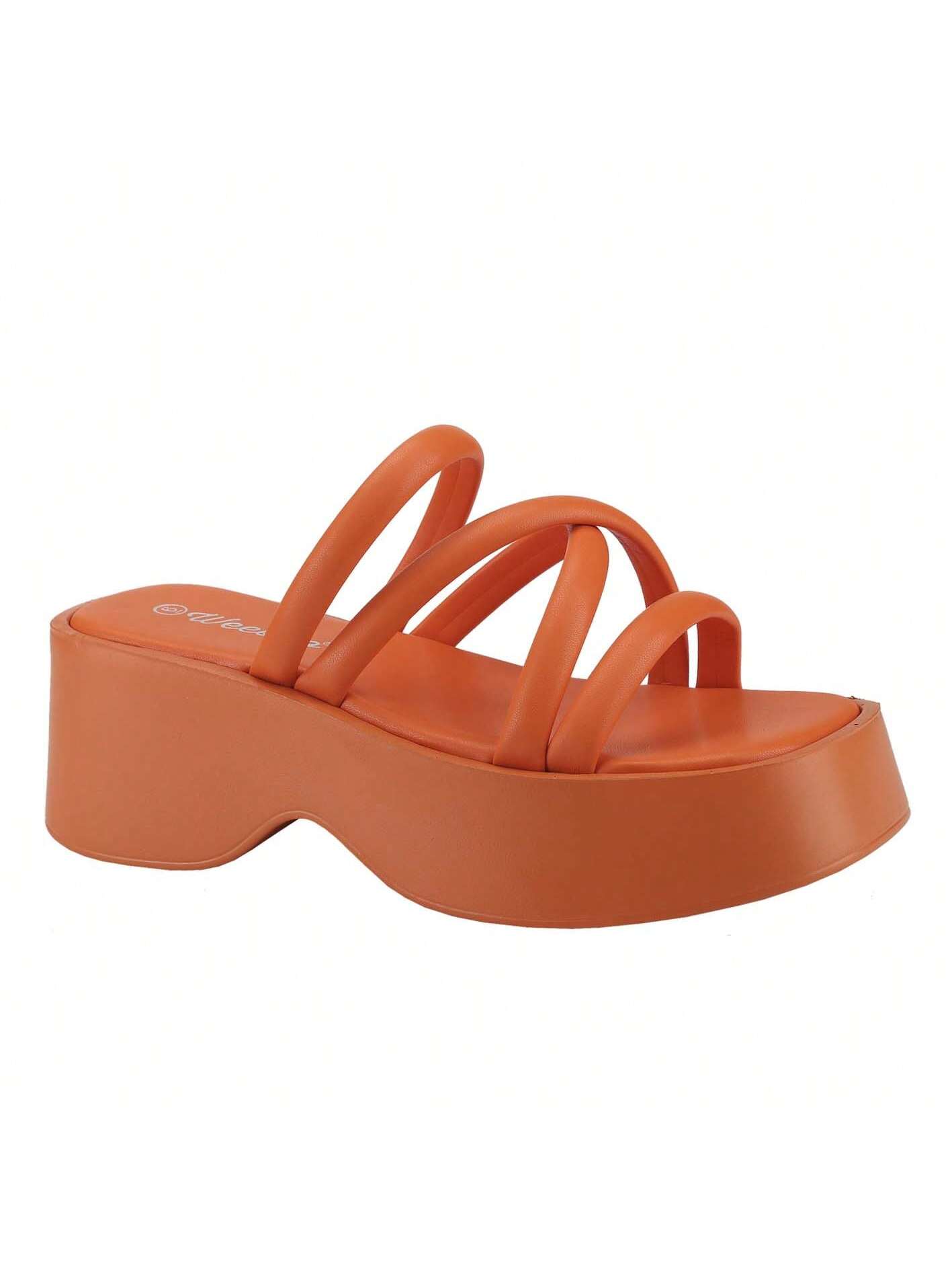 In Orange Women Platforms & Wedge Sandals